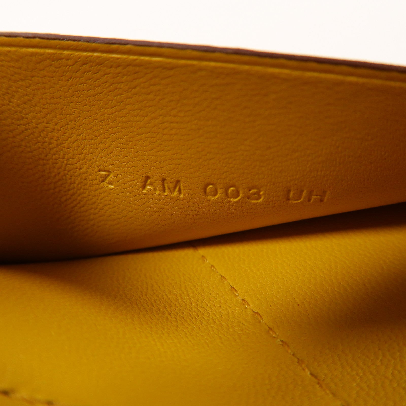 HERMES Barenia/Epsom皮革Passport Case護照套啡色/黃色
