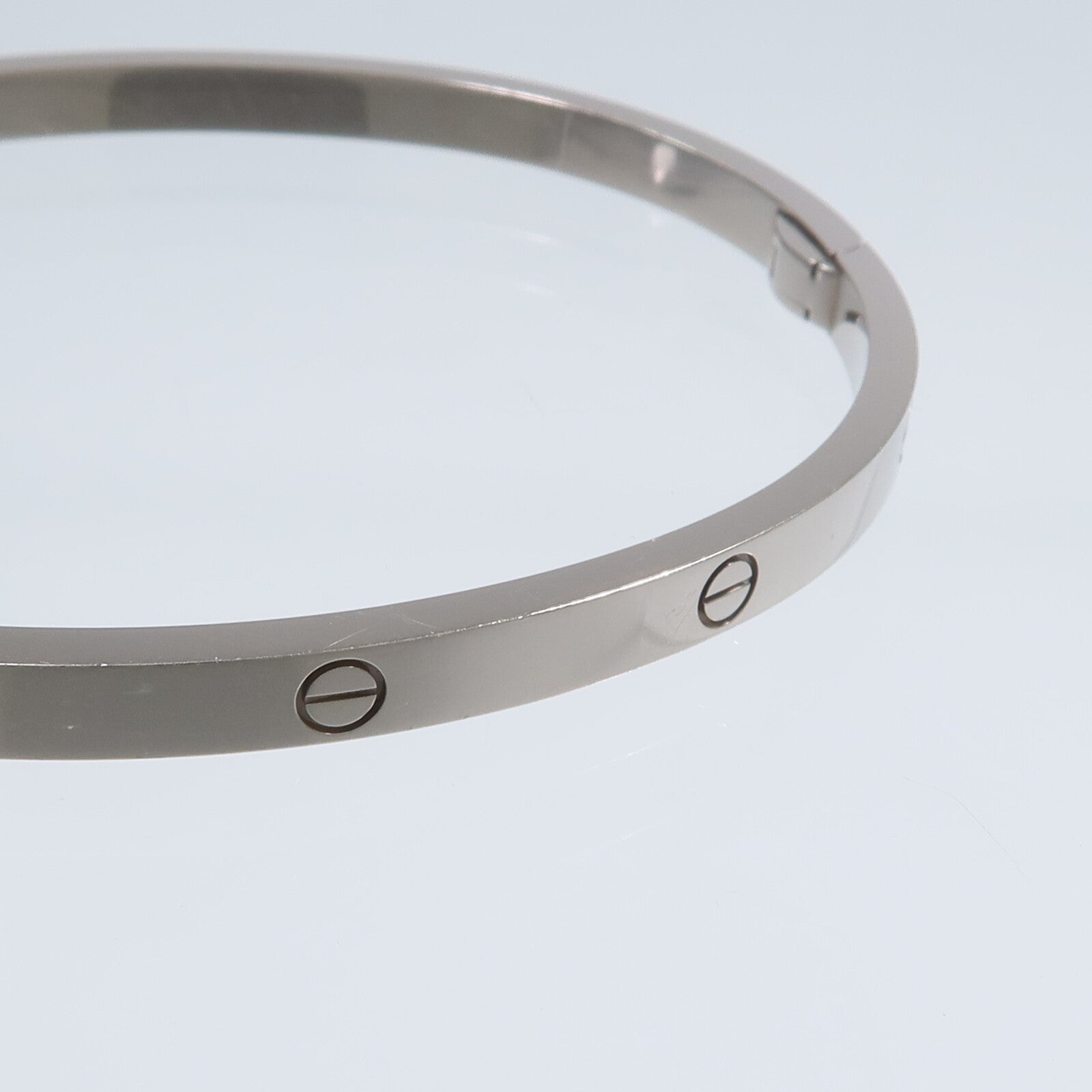 CARTIER 18K白金Love Bangle SM手鐲