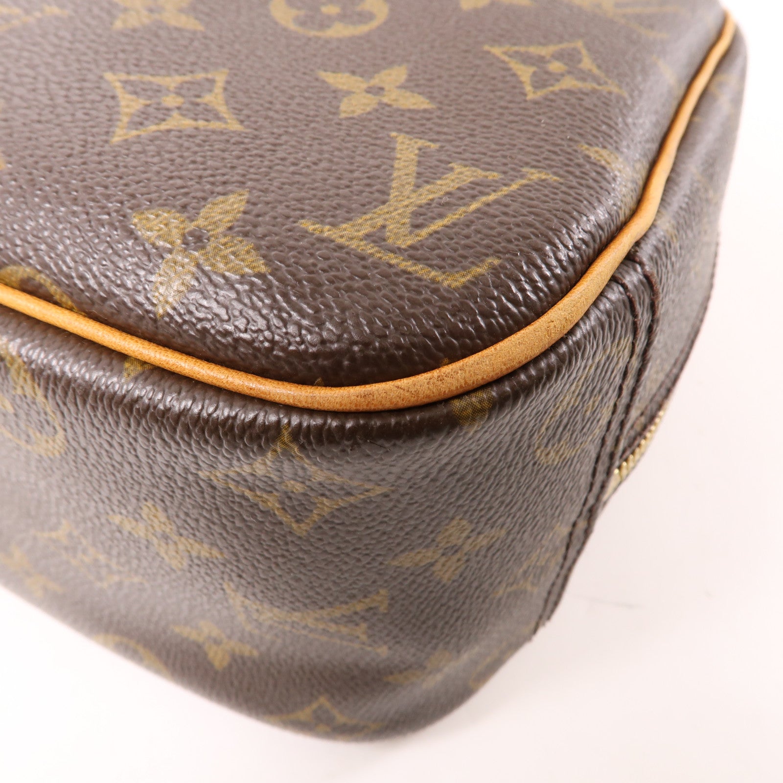 LOUIS VUITTON LV GHW Trouville Hand Bag M42228 Monogram Brown