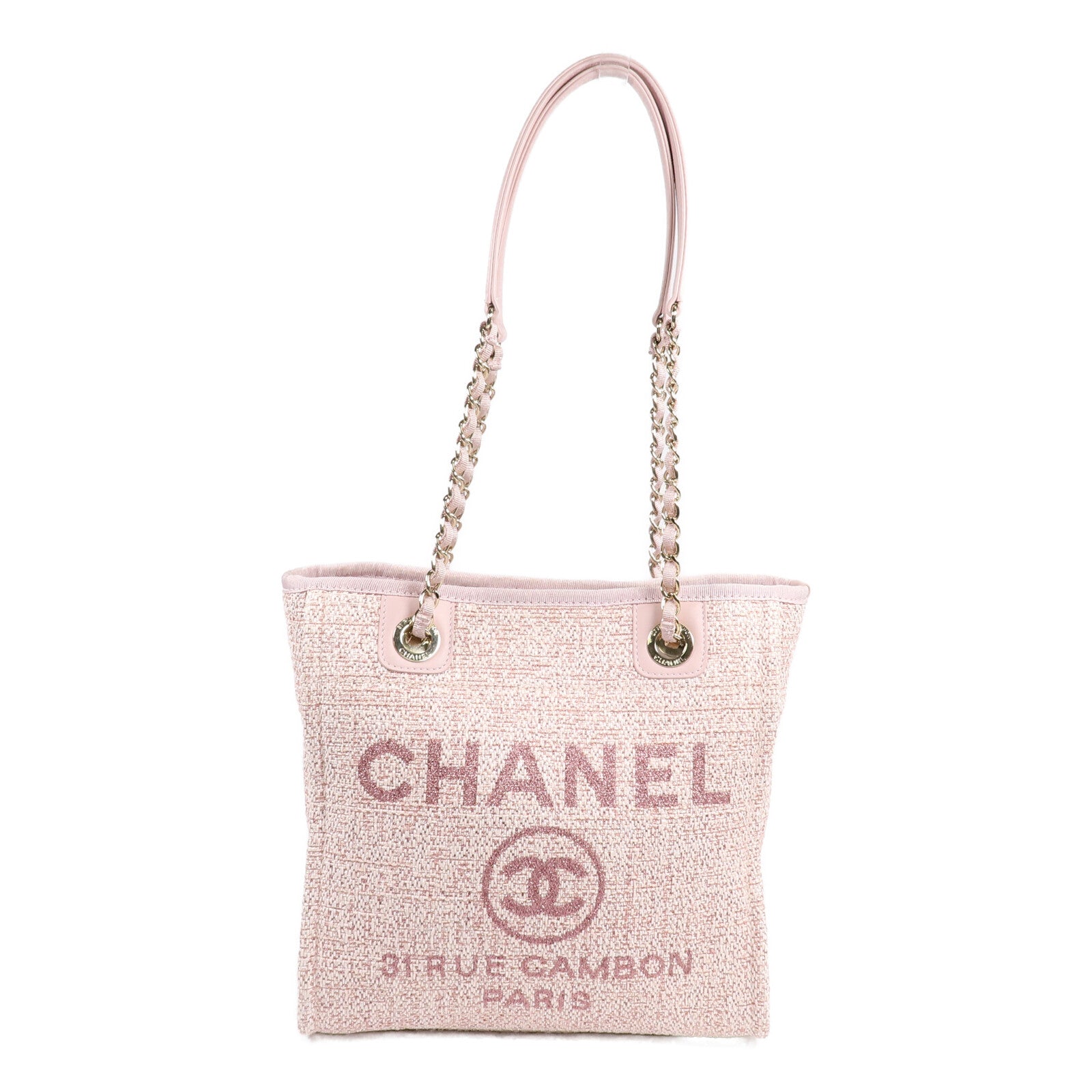 CHANEL 帆布Deauville Tote手挽袋