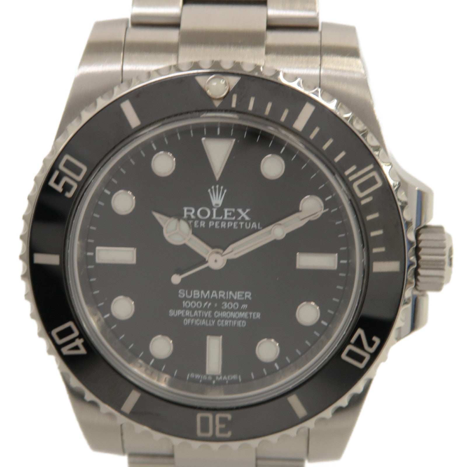 ROLEX 【激減優惠】Submariner不鏽鋼手錶自動機芯黑色