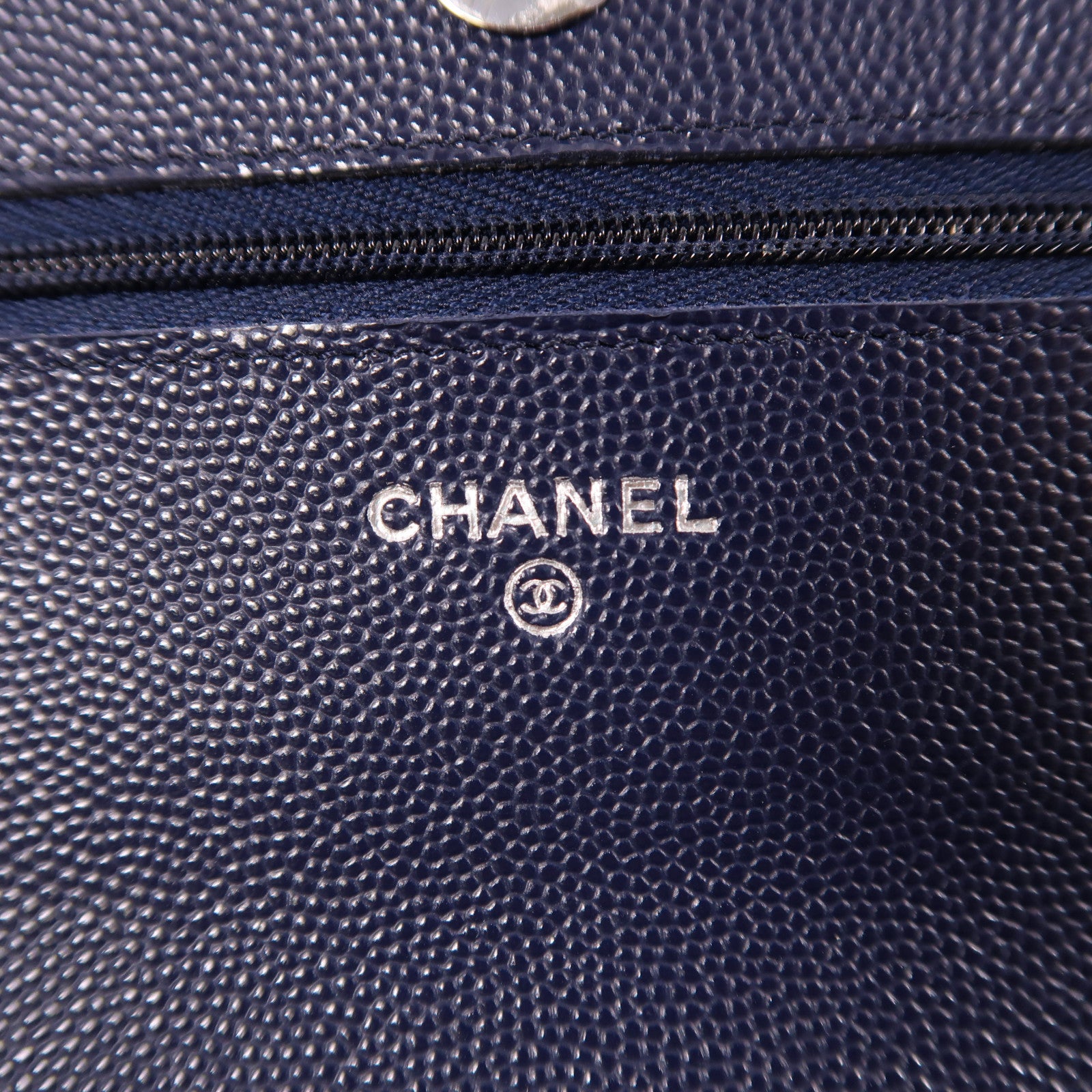 CHANEL 牛皮皮革Wallet On Chain銀扣鏈帶肩背袋