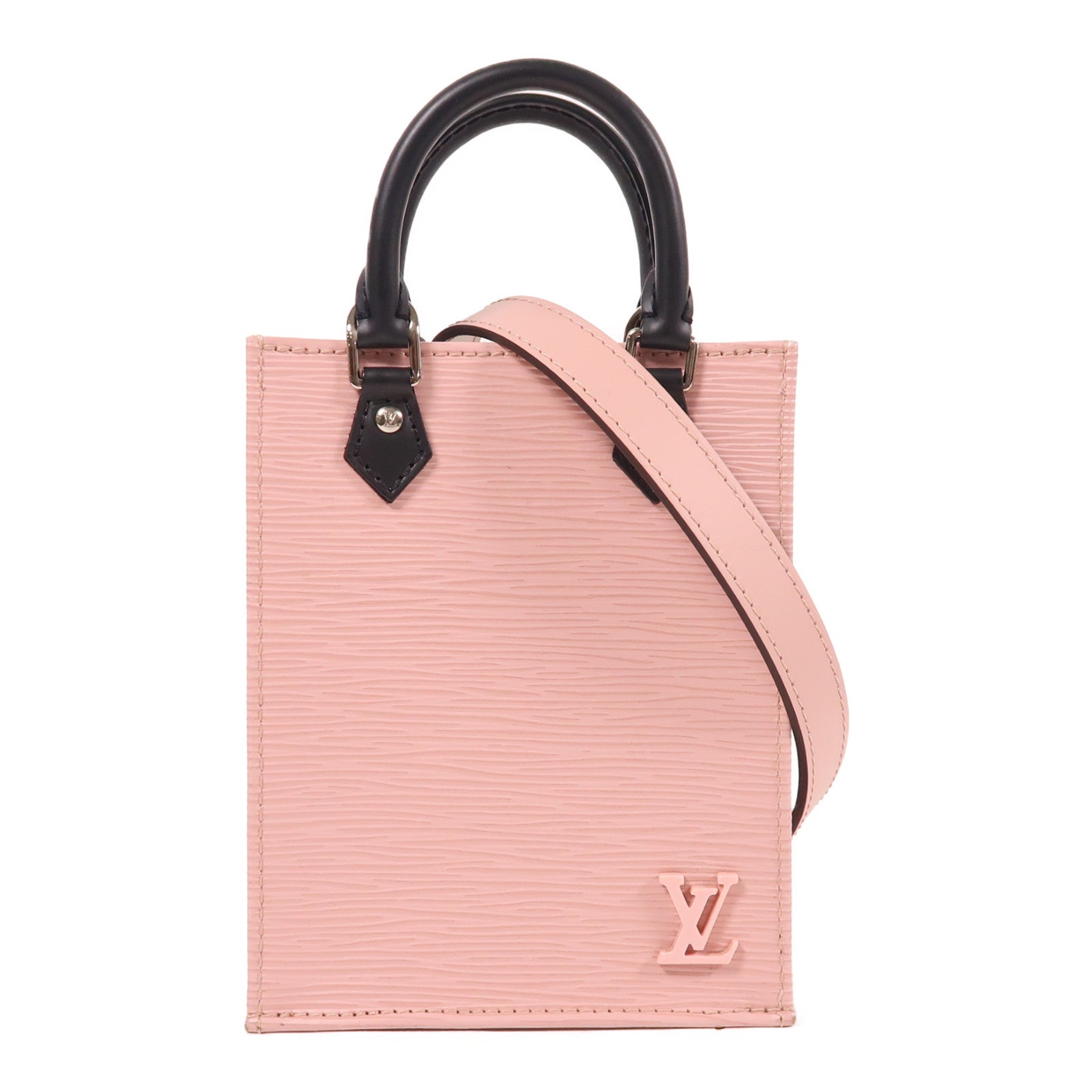 LOUIS VUITTON 【激減優惠】Epi Petit Sac Plat銀扣手挽肩背兩用袋