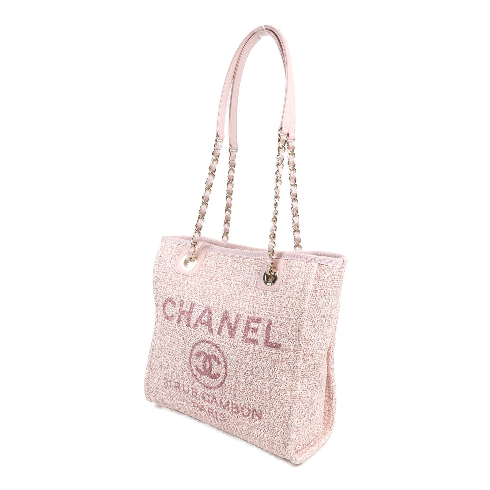 CHANEL 帆布Deauville Tote手挽袋