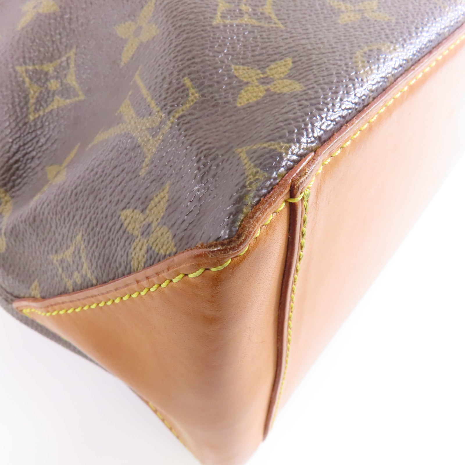 LOUIS VUITTON Monogram Cabas Piano金扣肩背袋棕色