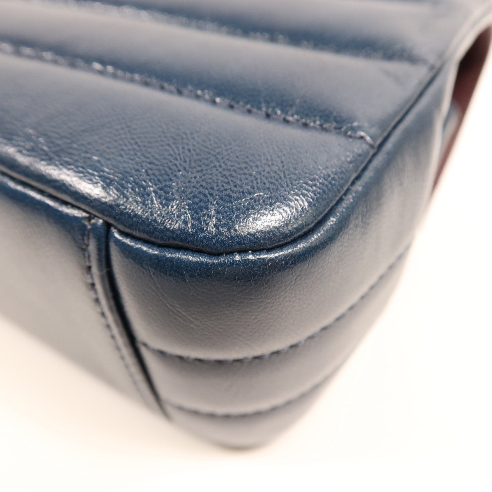 CHANEL 羊皮皮革Shoulder Bag金扣鏈帶肩背袋