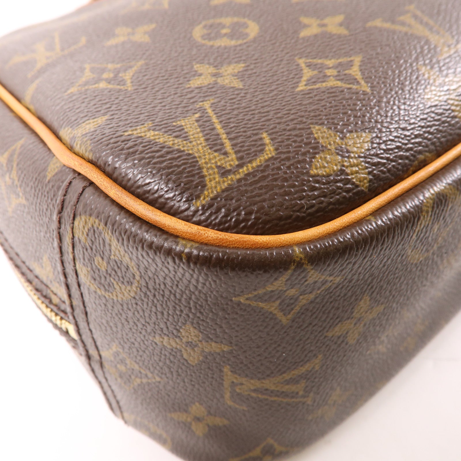 LOUIS VUITTON LV GHW Trouville Hand Bag M42228 Monogram Brown