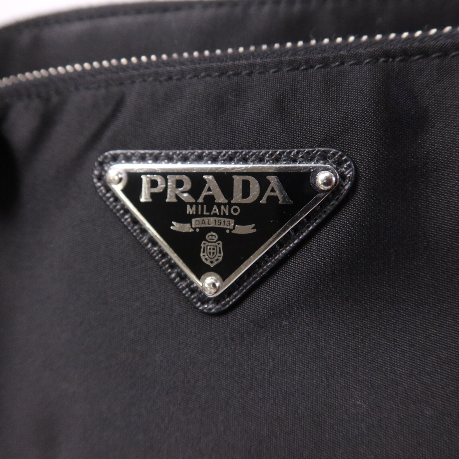 PRADA 尼龍Shoulder Bag銀扣手挽肩背兩用袋
