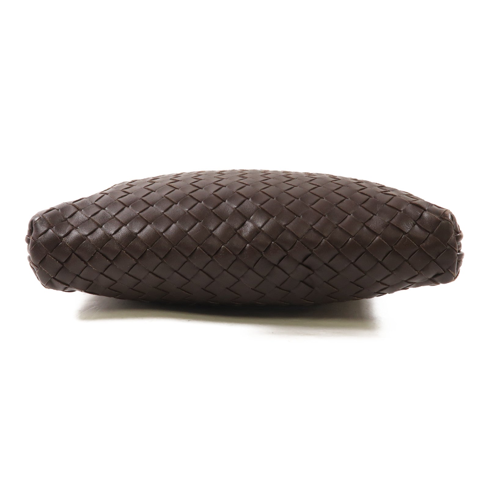 BOTTEGA VENETA 羊皮皮革Shoulder Bag銀扣肩背袋棕色