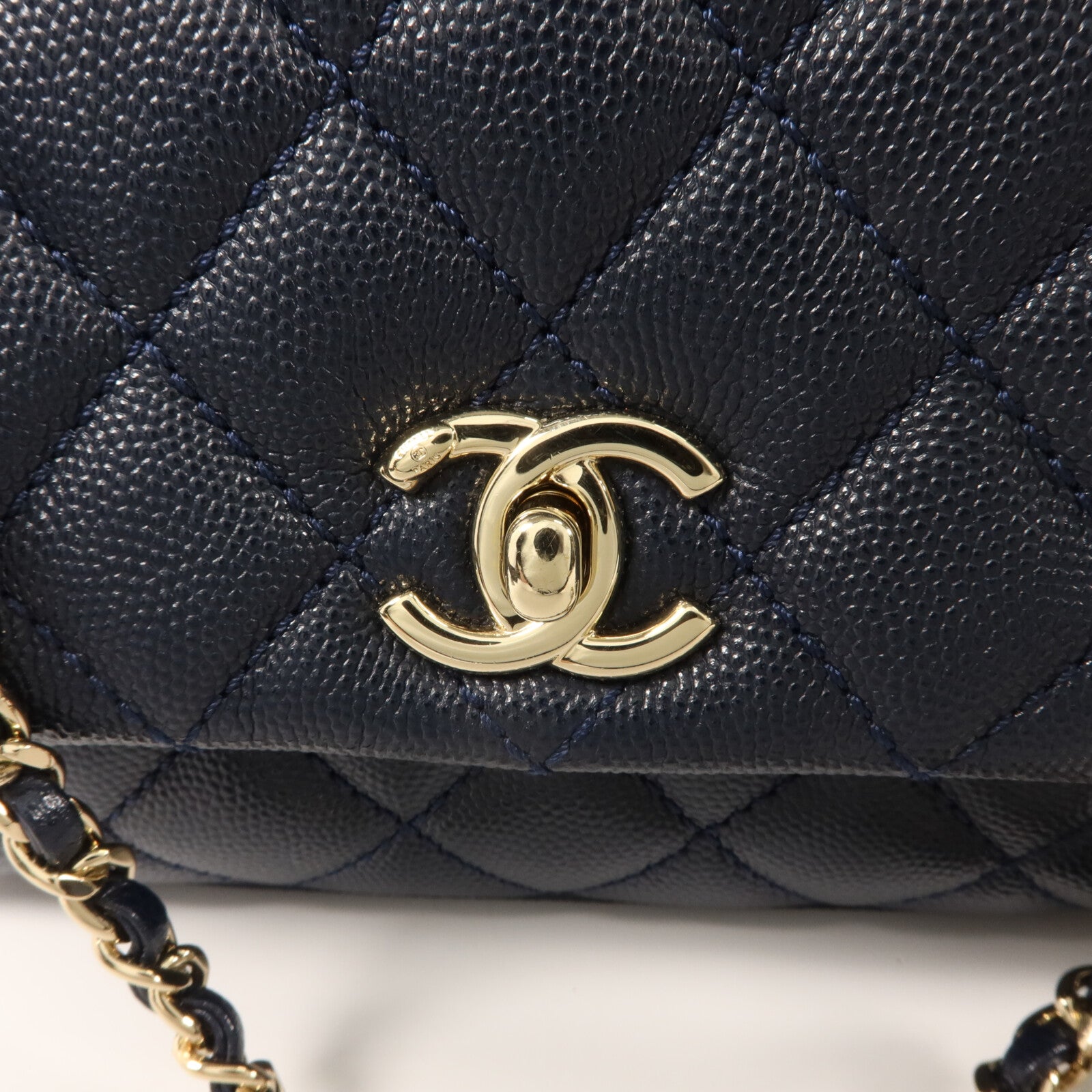 CHANEL 牛皮皮革Coco Handle Mini手挽肩背兩用袋