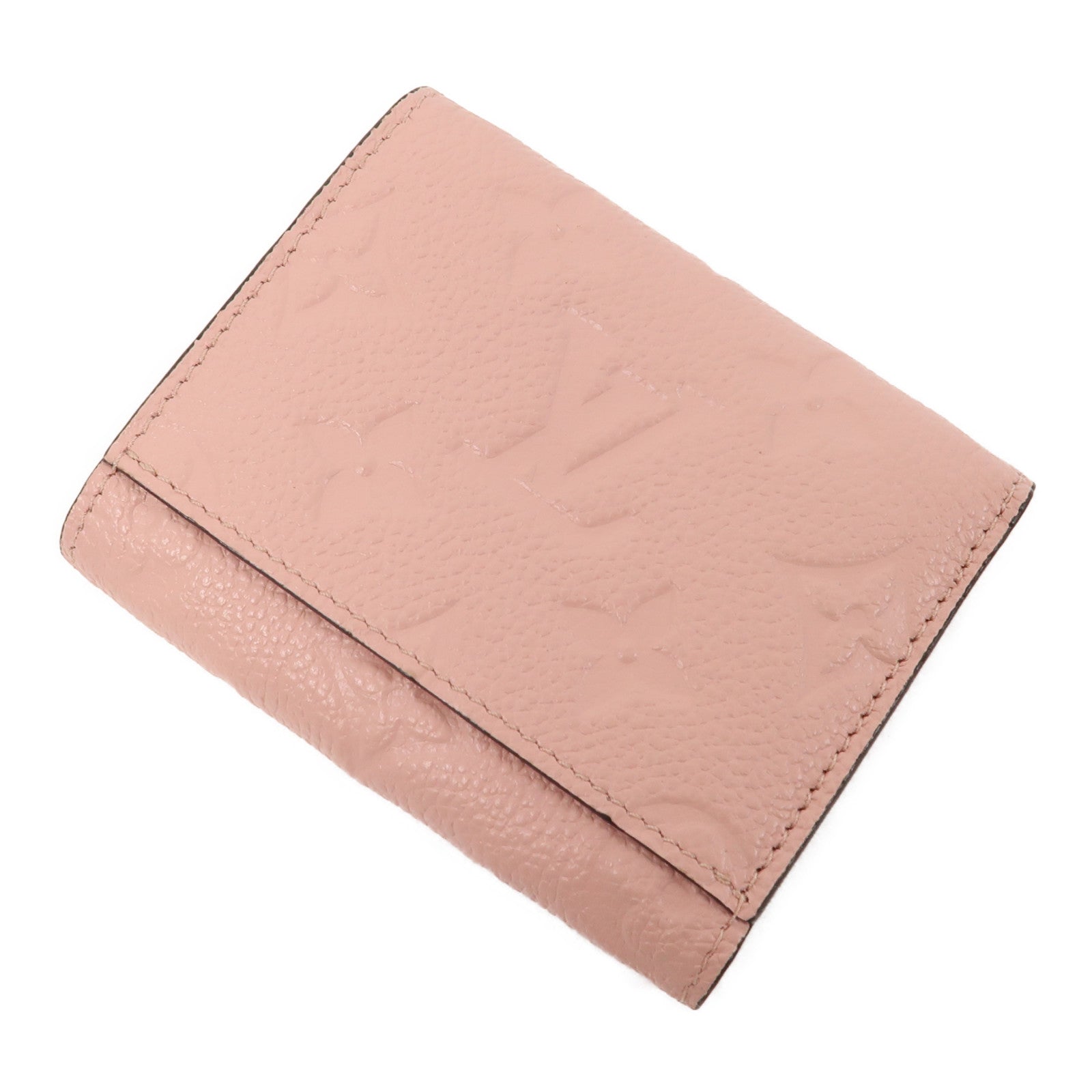 LOUIS VUITTON Monogram Empreinte Portefeuille Zoe Wallet金扣錢包粉紅色