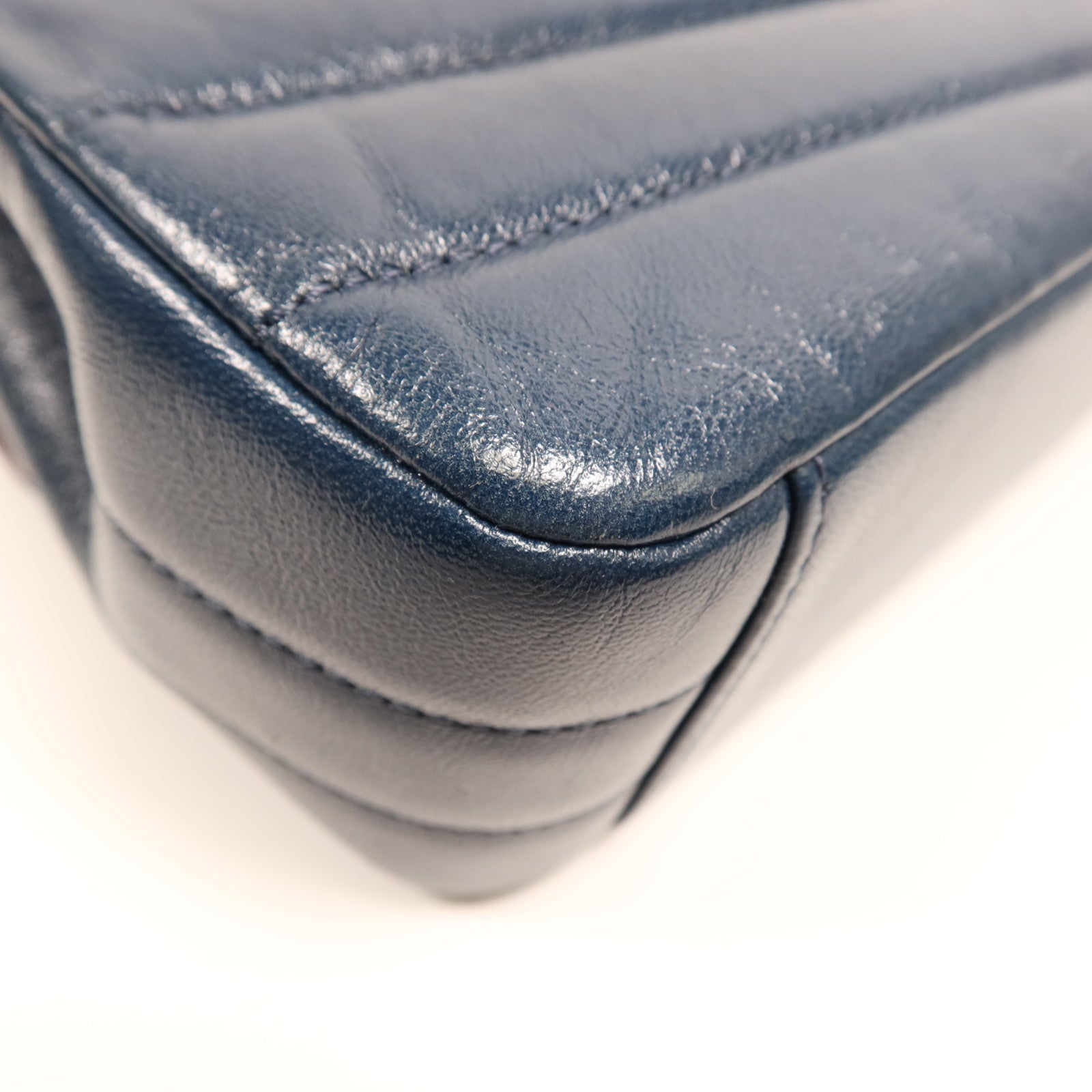 CHANEL 羊皮皮革Shoulder Bag金扣鏈帶肩背袋