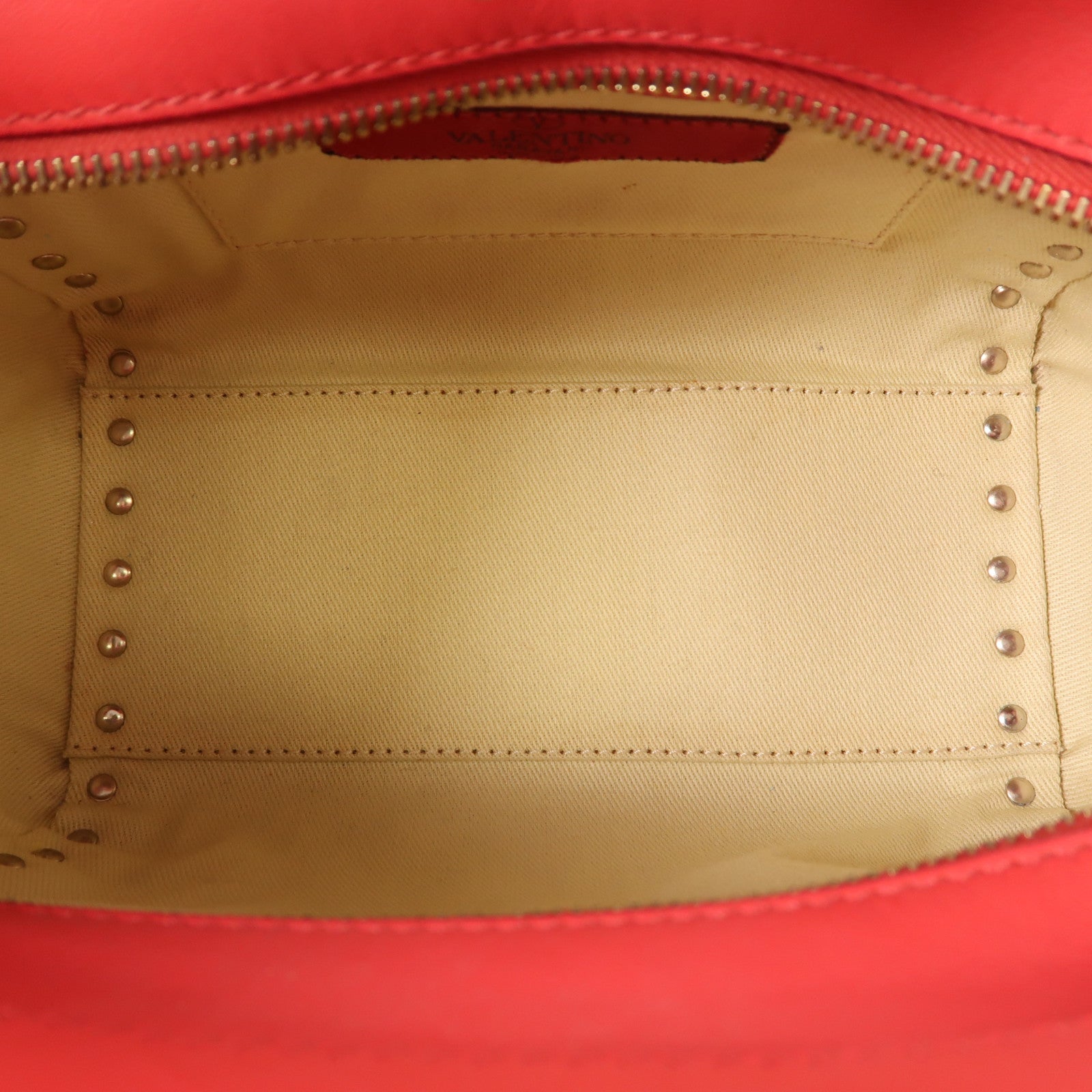 Valentino 牛皮皮革2 Way Shoulder Bag金扣手挽肩背兩用袋