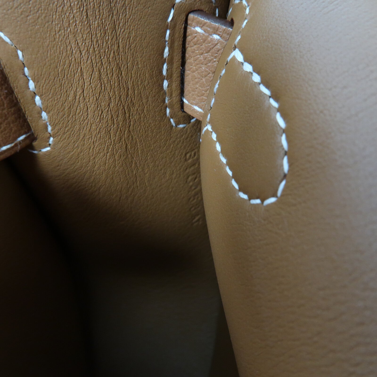 HERMES Evercolor皮革Mini Jypsiere銀扣肩背袋Gold