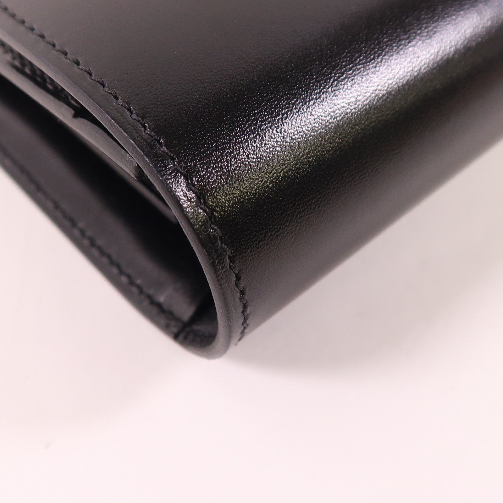 HERMES Box Calf皮革Constance Long Wallet銀扣長錢包
