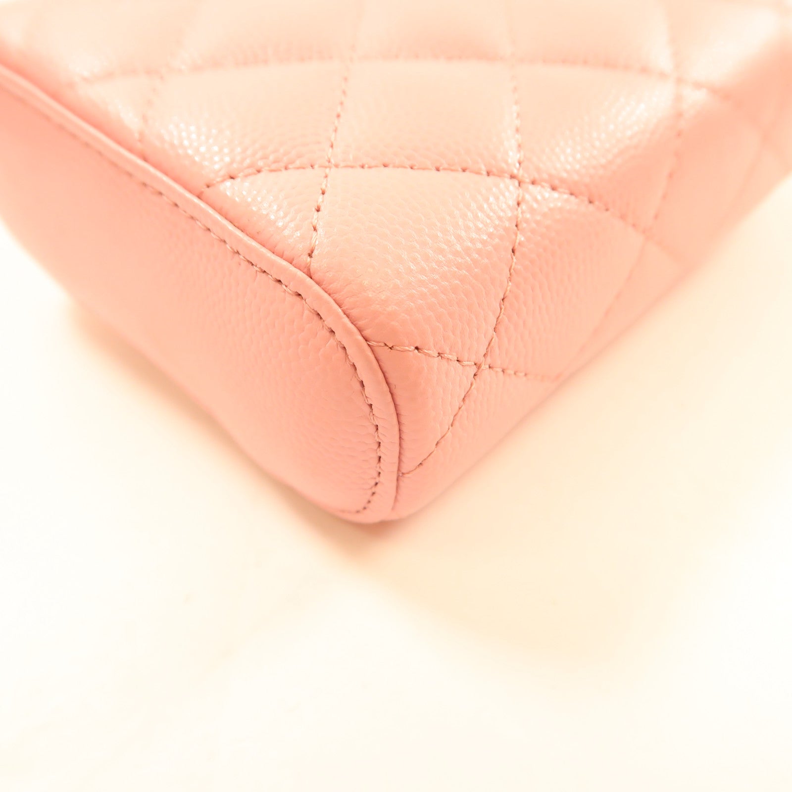 CHANEL 牛皮皮革Chain Shoulder金扣鏈帶肩背袋