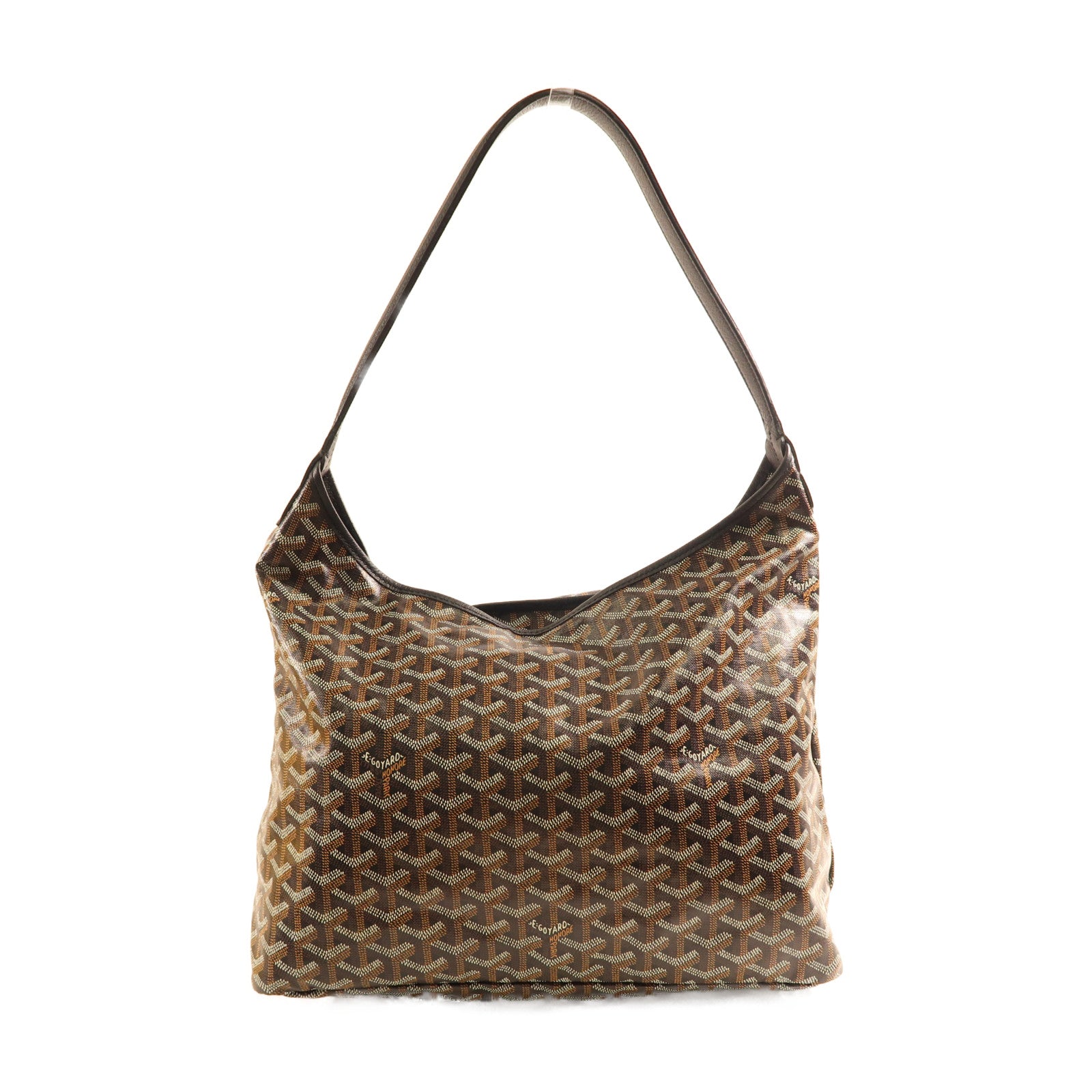 GOYARD 塗層帆布Hobo Bag銀扣肩背袋
