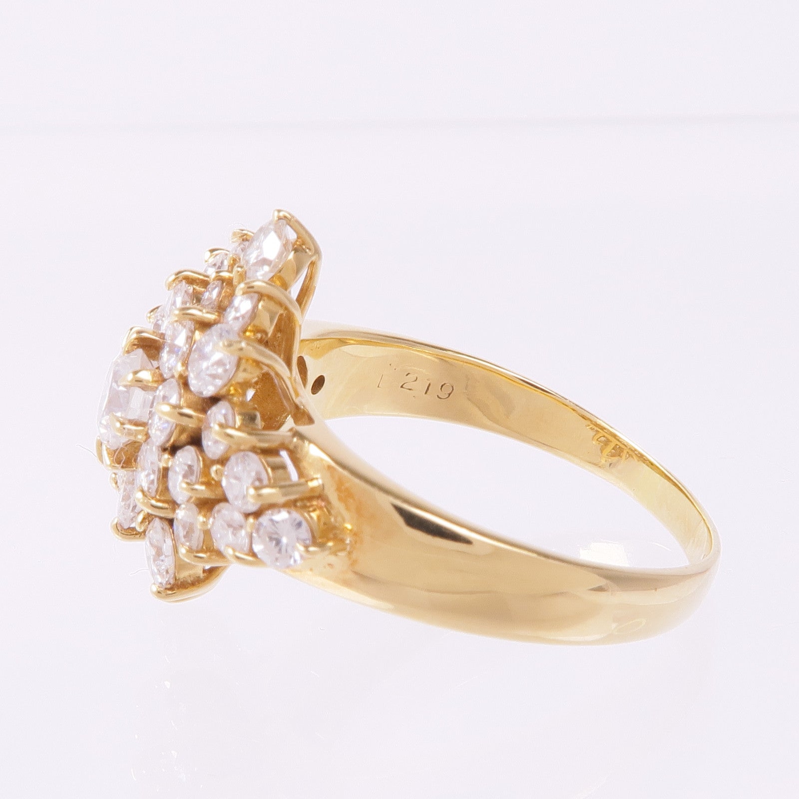 JEWELRY 18K黃金Diamond Ring鑽石戒指US#8