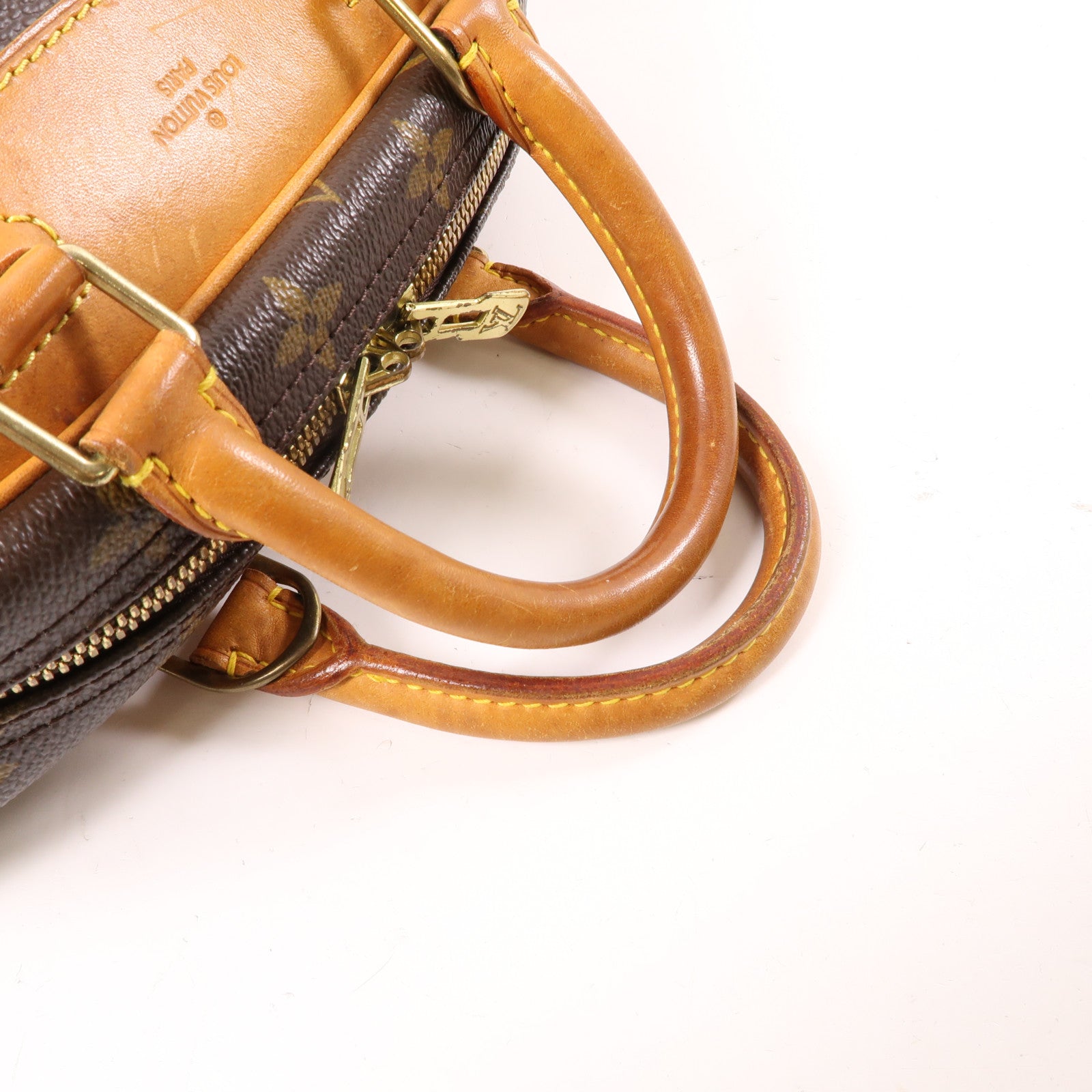 LOUIS VUITTON LV GHW Trouville Hand Bag M42228 Monogram Brown
