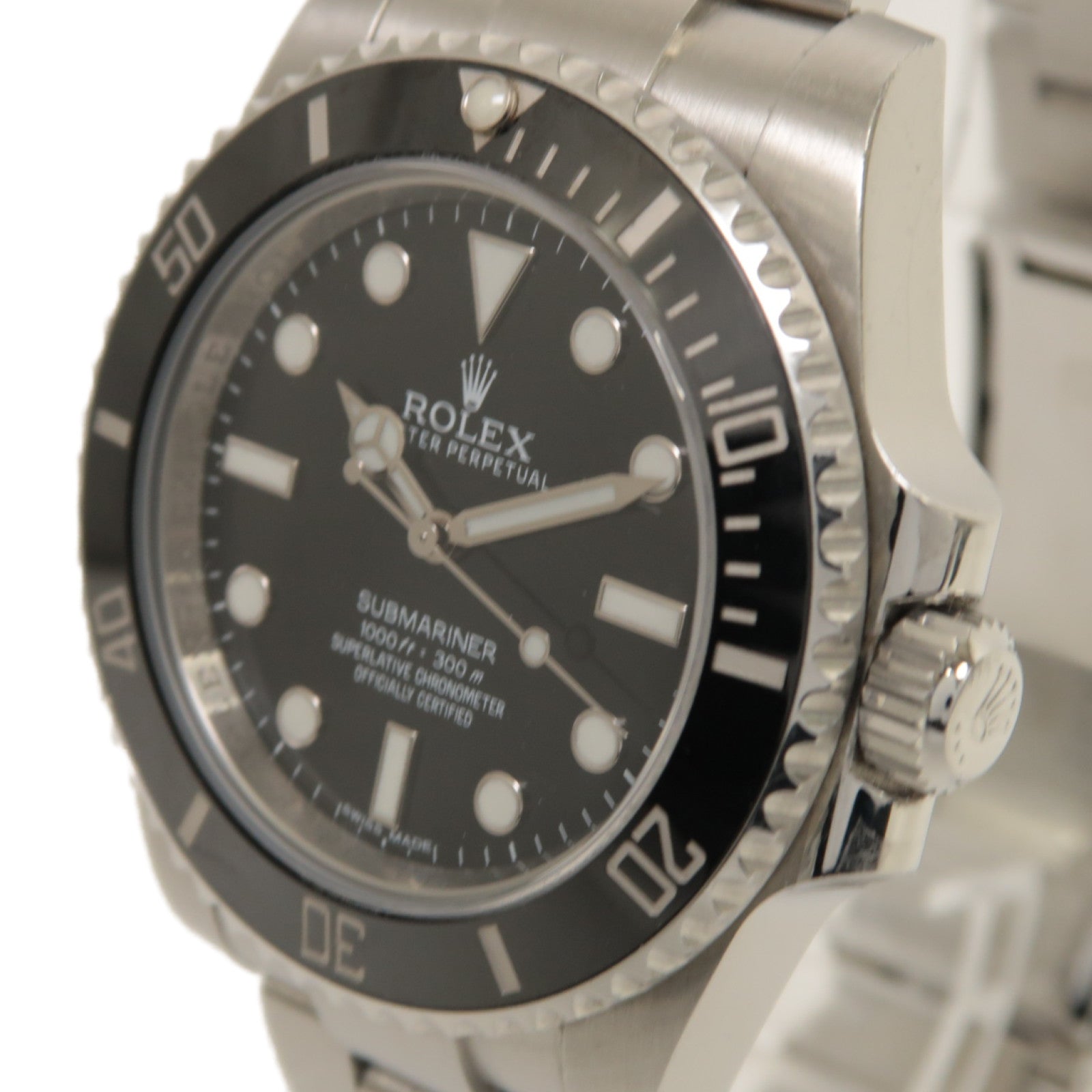 ROLEX 【激減優惠】Submariner不鏽鋼手錶自動機芯黑色