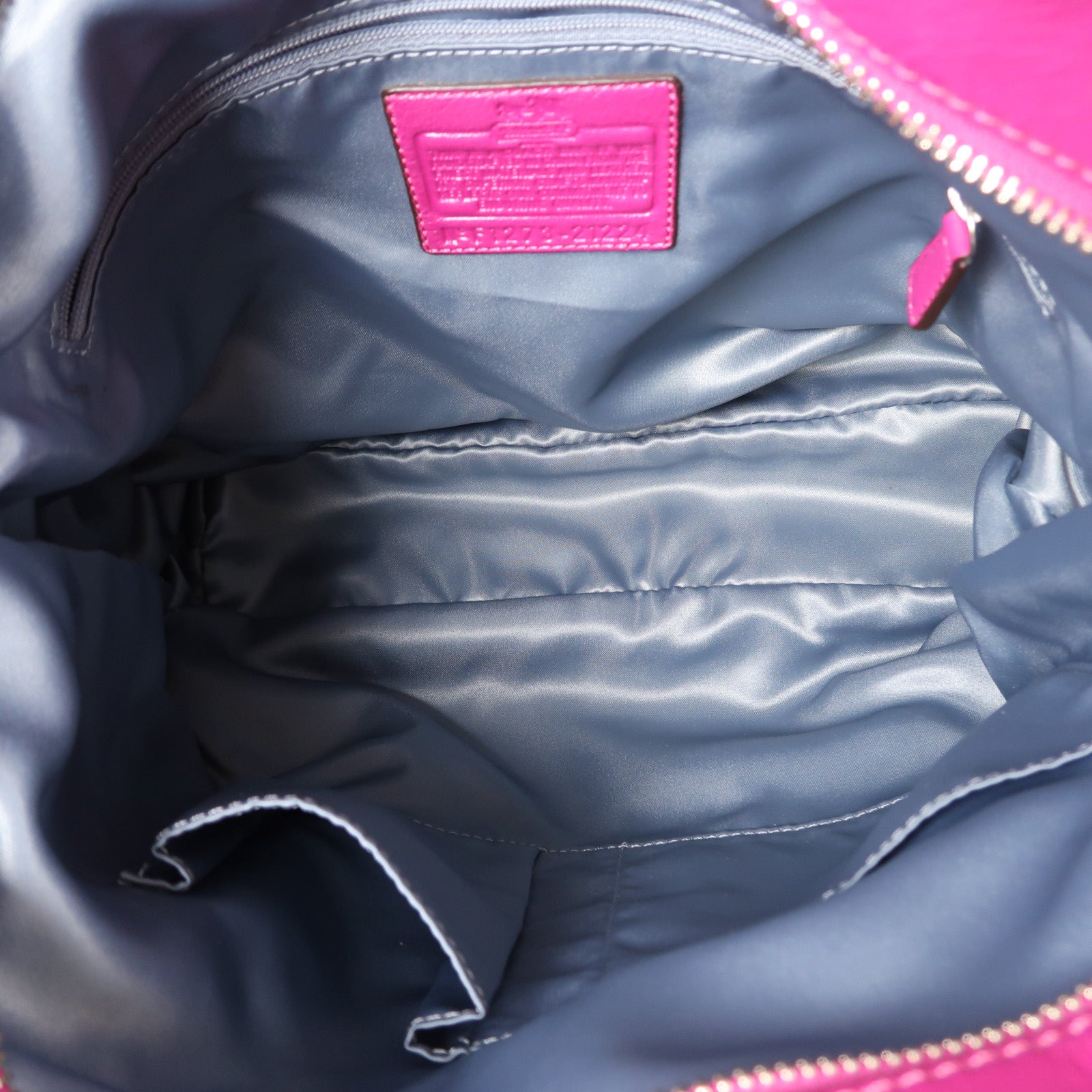 COACH 牛皮皮革2way Shoulder Bag銀扣肩背袋