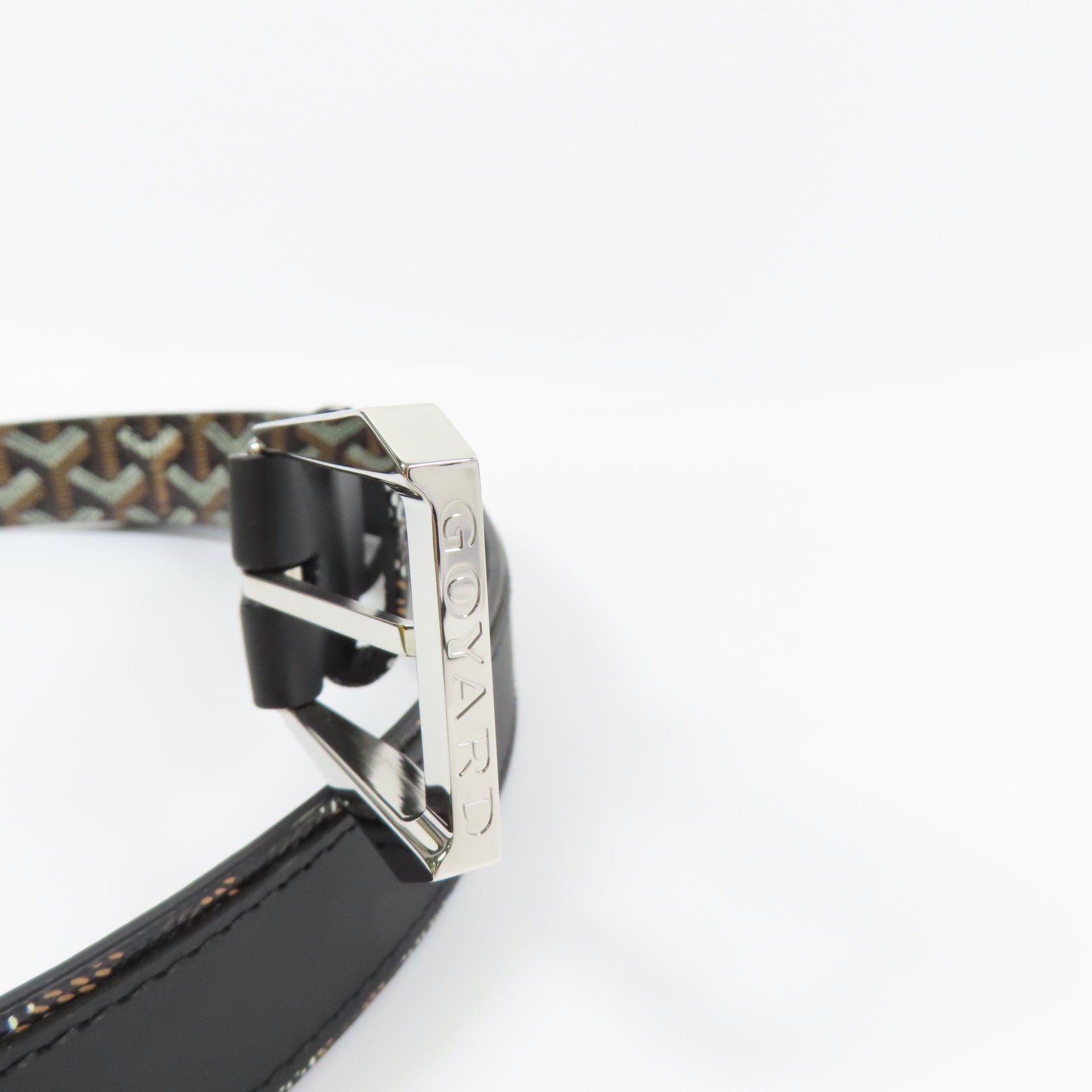GOYARD 塗層帆布Florida Belt 95CM銀扣皮帶