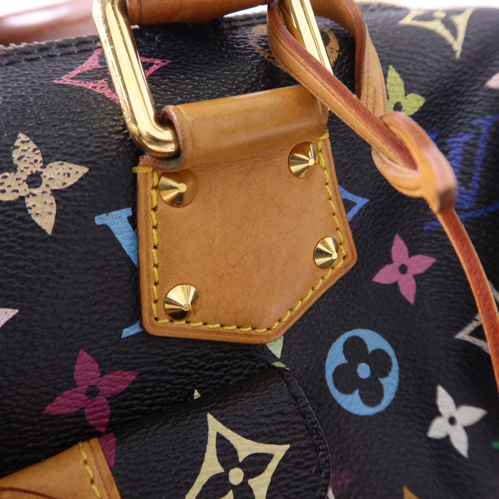 LOUIS VUITTON Monogram Multicolore Speedy 30金扣手挽袋