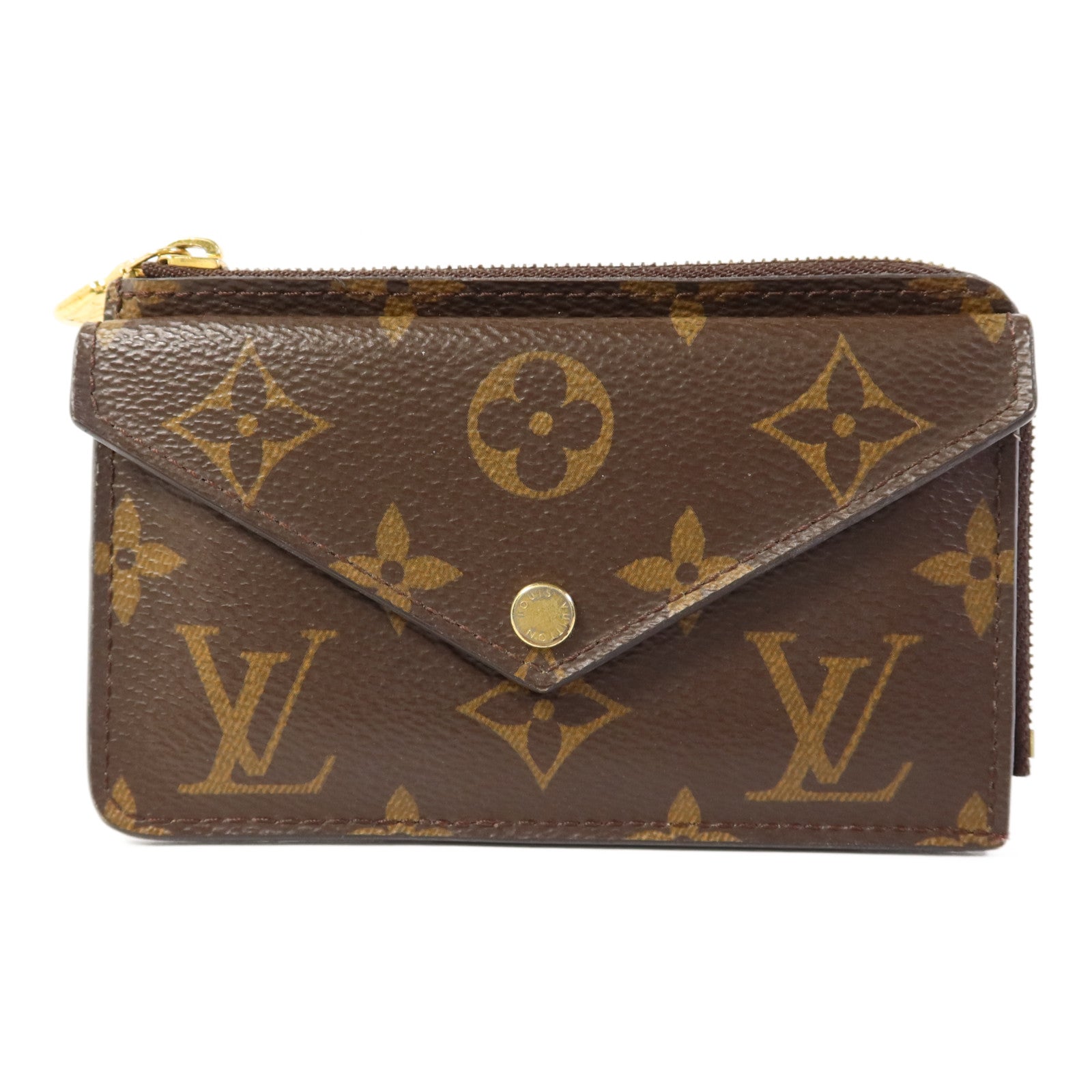 LOUIS VUITTON Monogram Recto Verso金扣卡片套