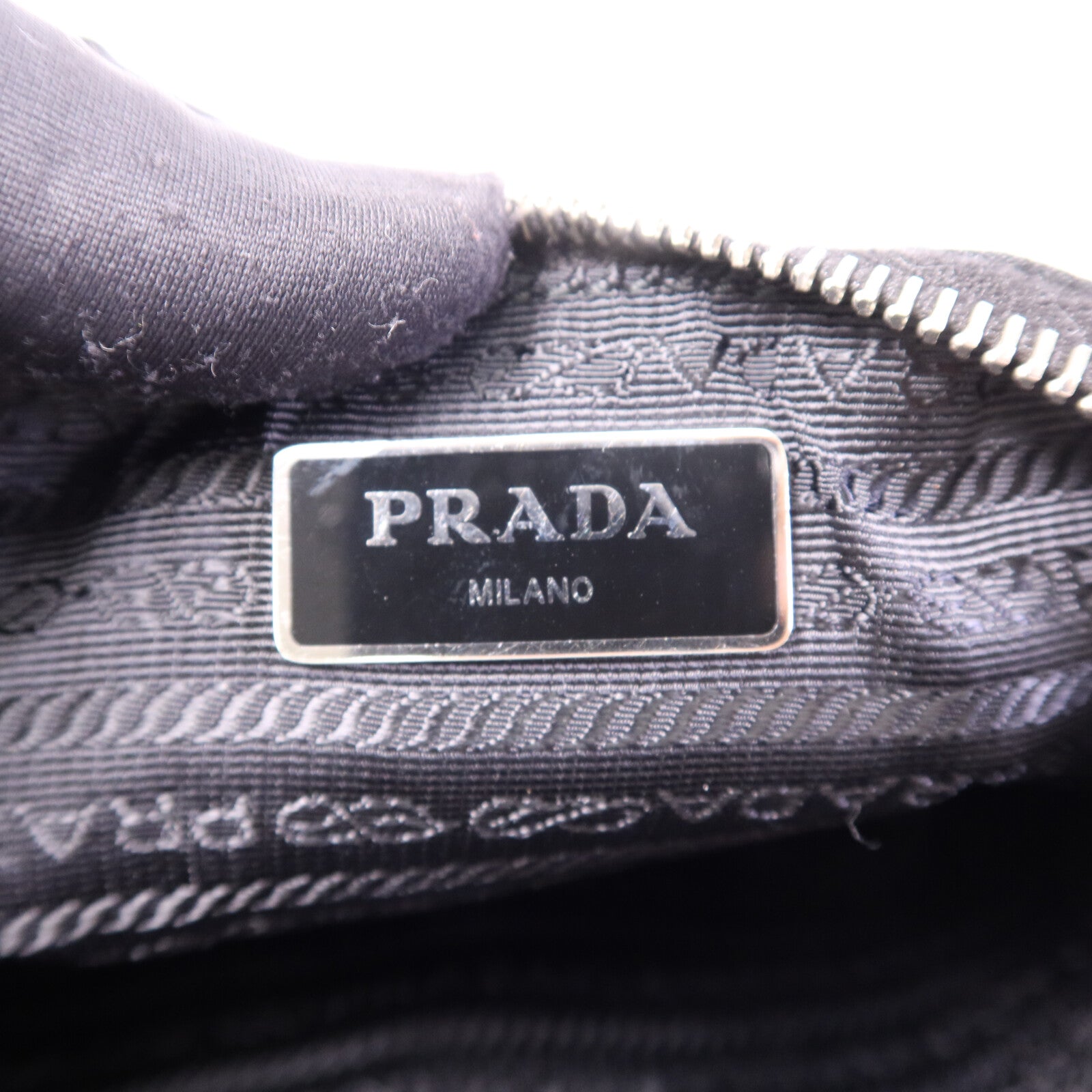 PRADA 尼龍Shoulder Bag銀扣手挽肩背兩用袋