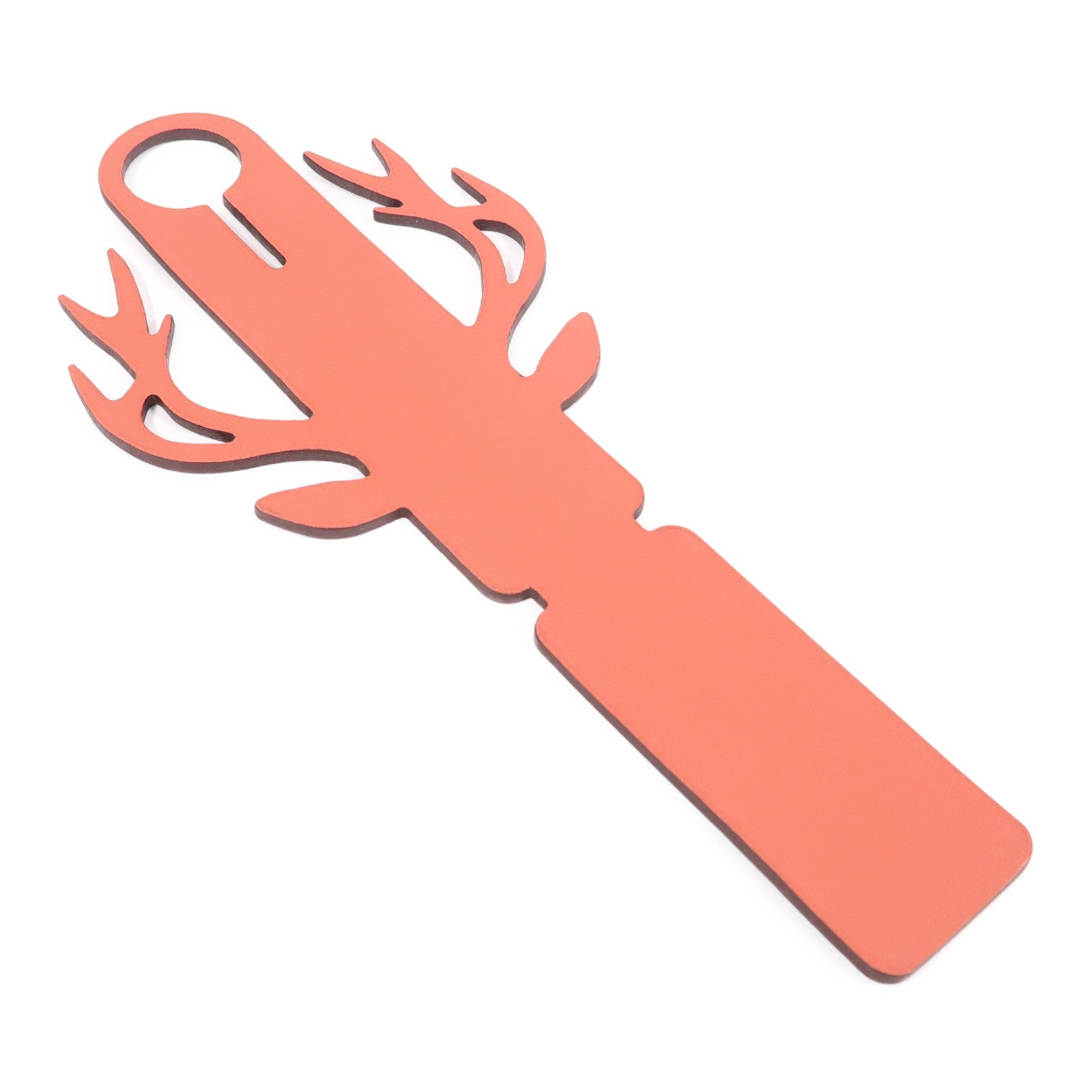 HERMES Petit H Reindeer Deer Travel Luggage Tag Charm Epsom Leather Blue/Red