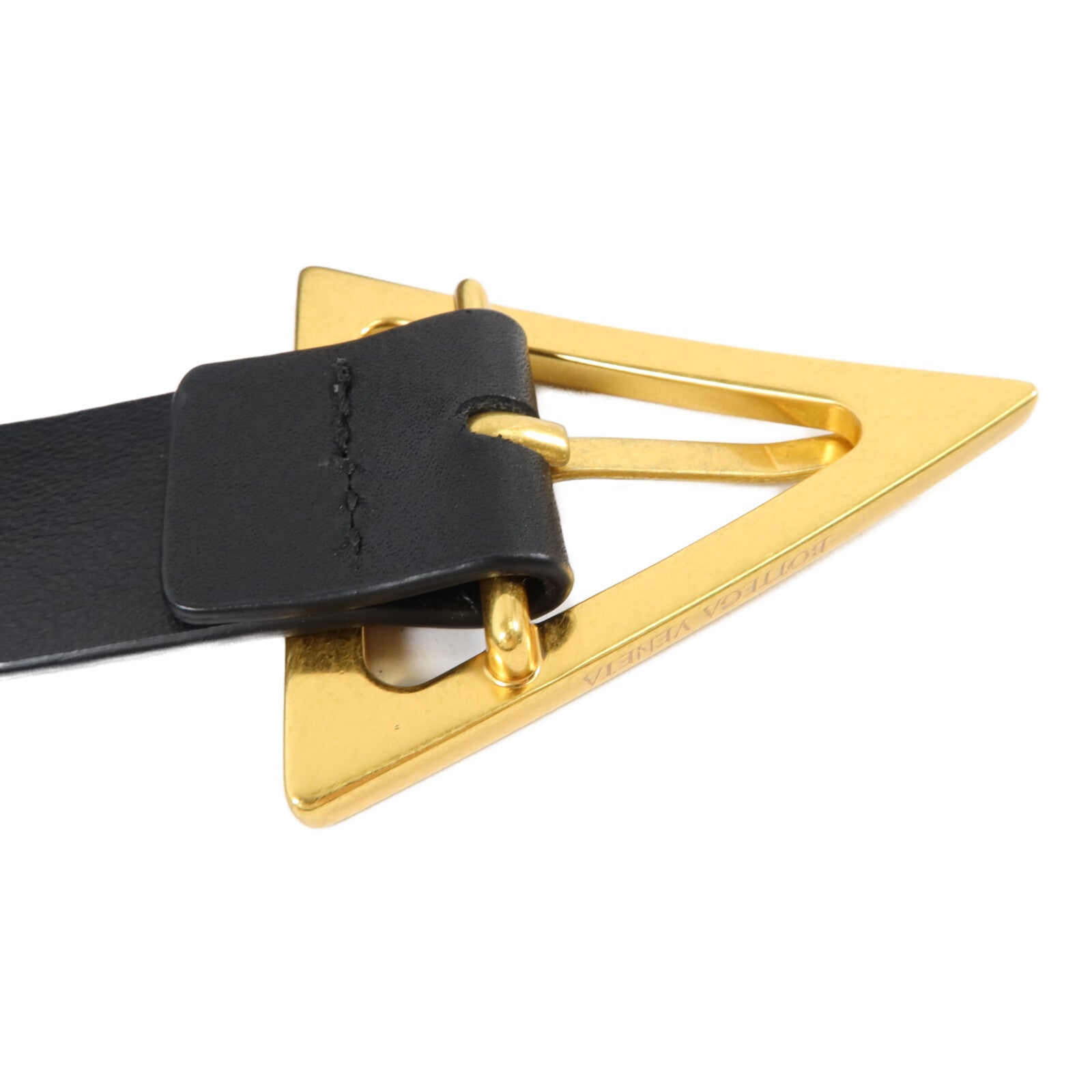 BOTTEGA VENETA 牛皮皮革Triangle Leather Belt 90cm皮帶