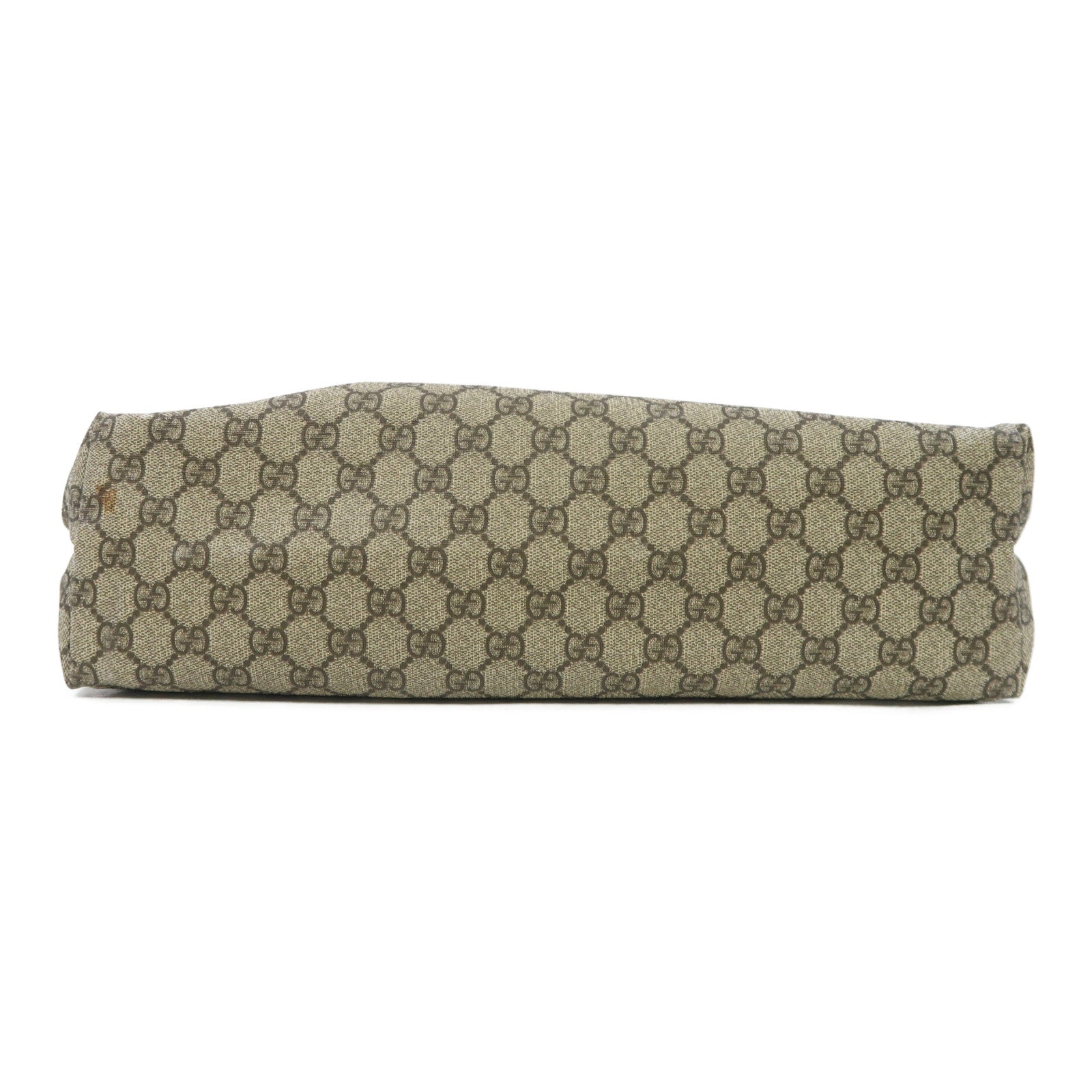 GUCCI 塗層帆布Tote Bag金扣手挽袋啡色
