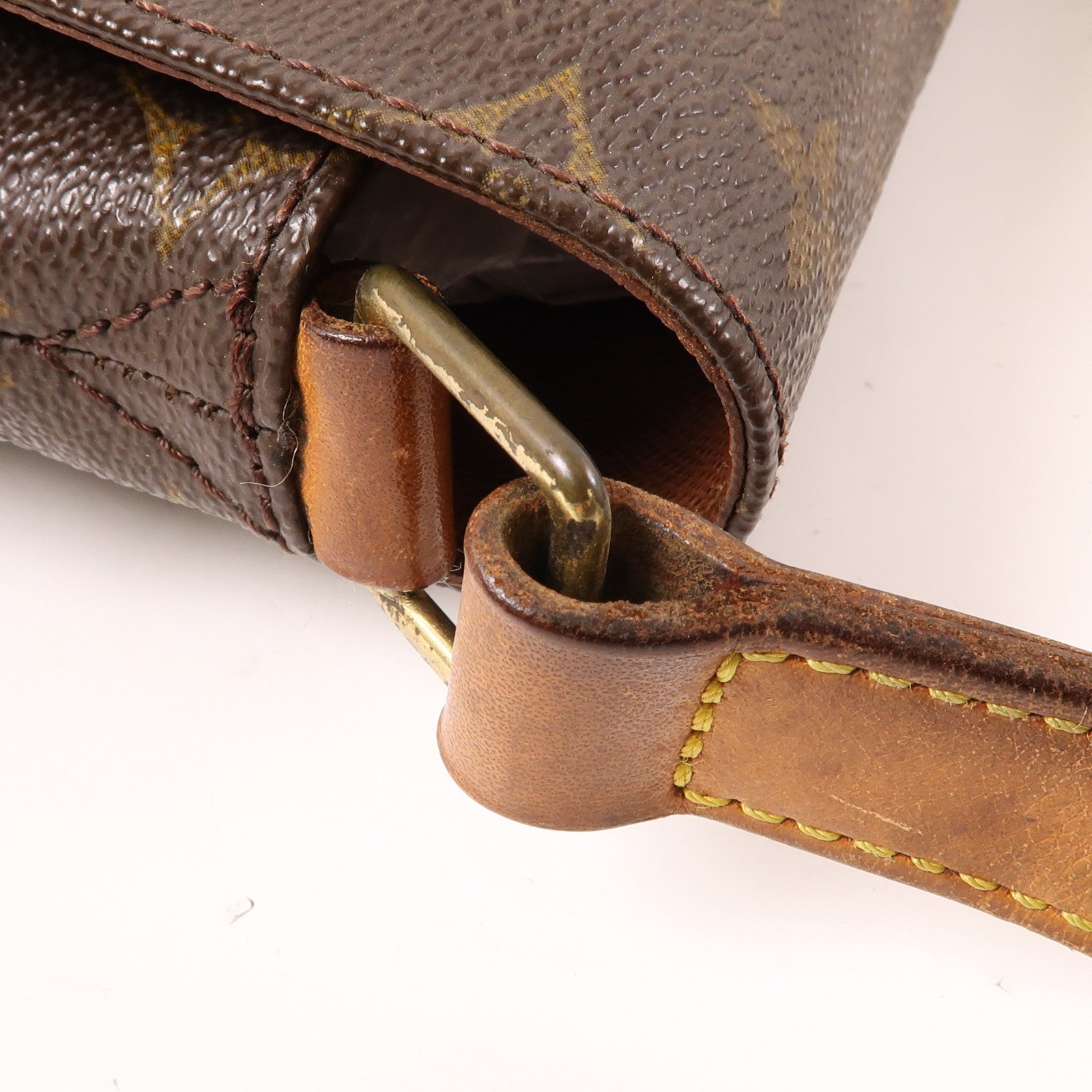 LOUIS VUITTON 【激減優惠】Monogram Musette金扣肩背袋棕色