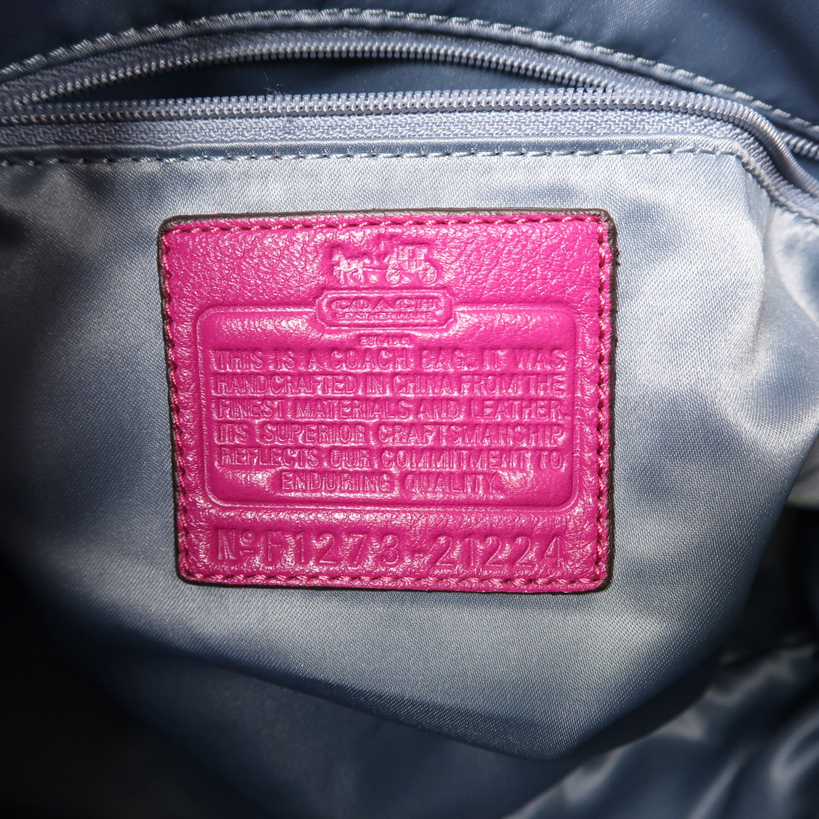 COACH 【激減優惠】牛皮皮革2way Shoulder Bag銀扣肩背袋