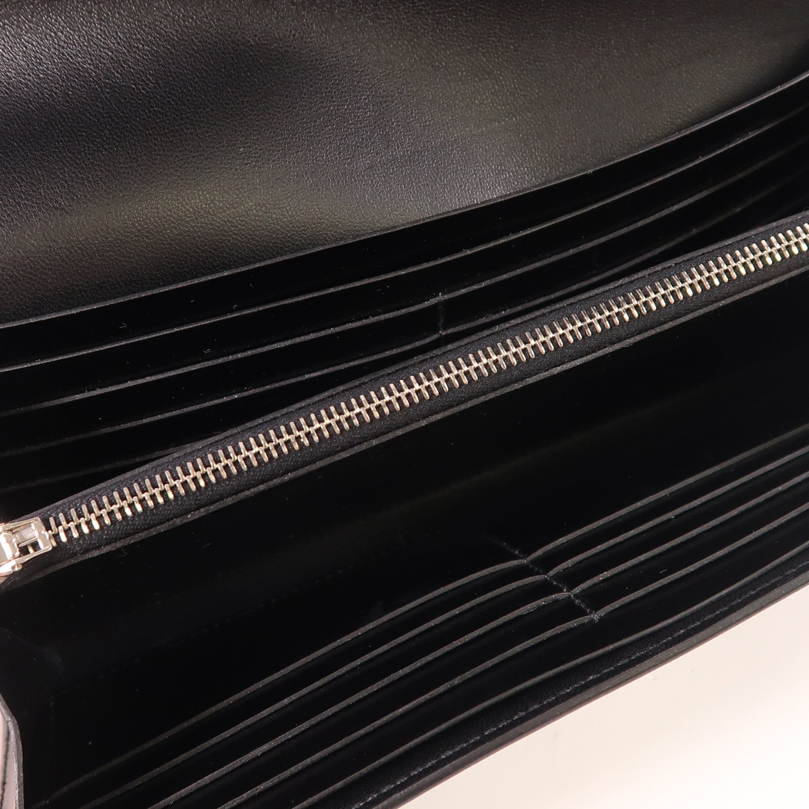 HERMES Box Calf皮革Constance Long Wallet銀扣長錢包