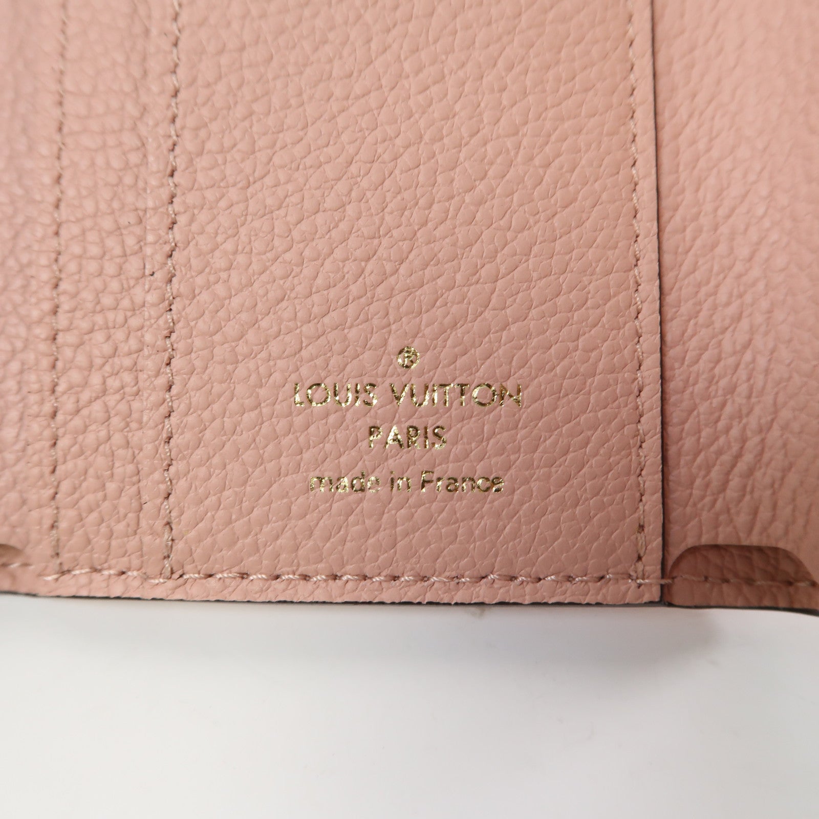 LOUIS VUITTON Monogram Empreinte Portefeuille Zoe Wallet金扣錢包粉紅色