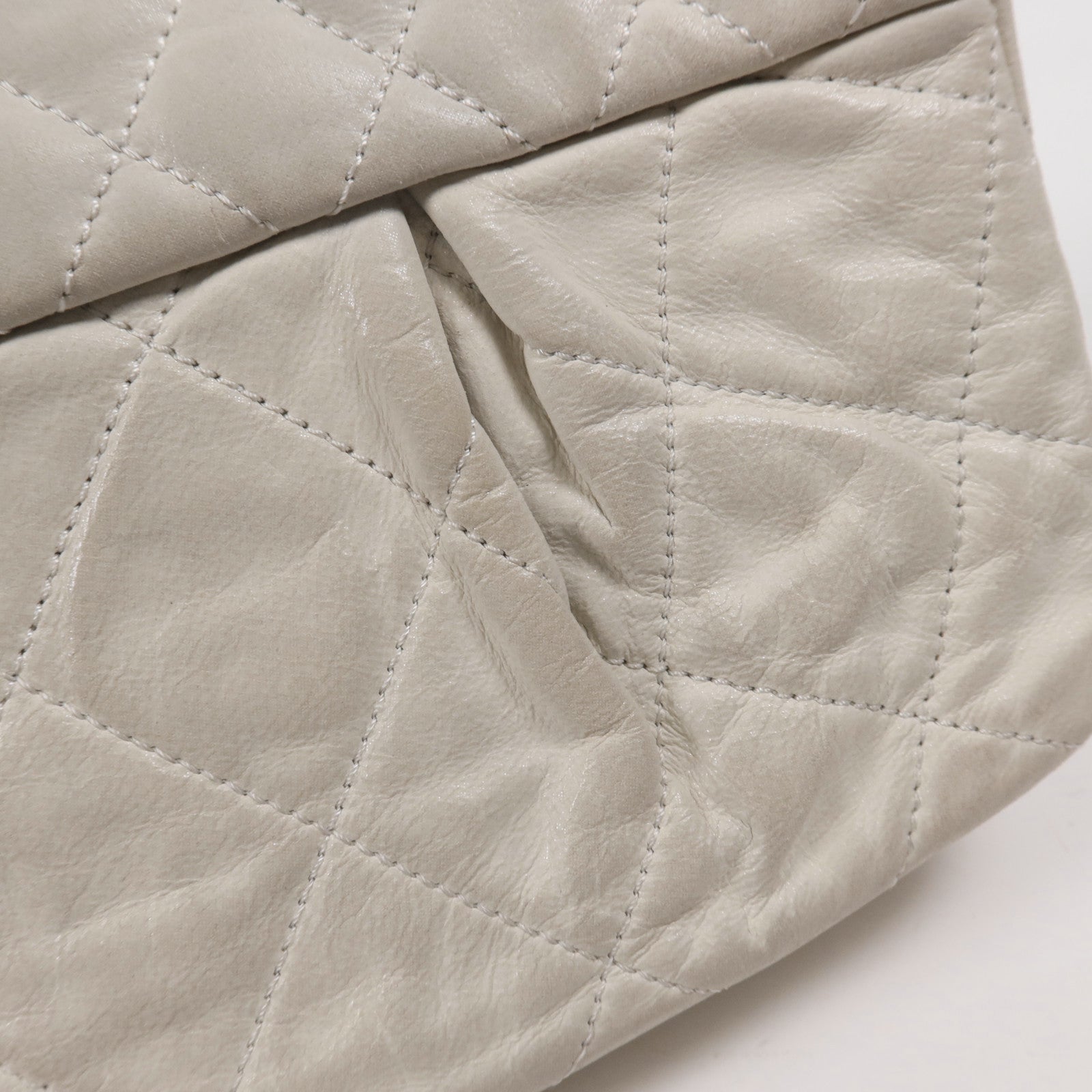 CHANEL 牛皮皮革Chain Shoulder銀扣鏈帶肩背袋