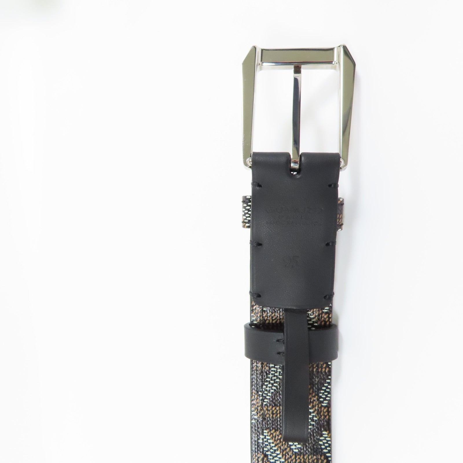 GOYARD 塗層帆布Florida Belt 95CM銀扣皮帶