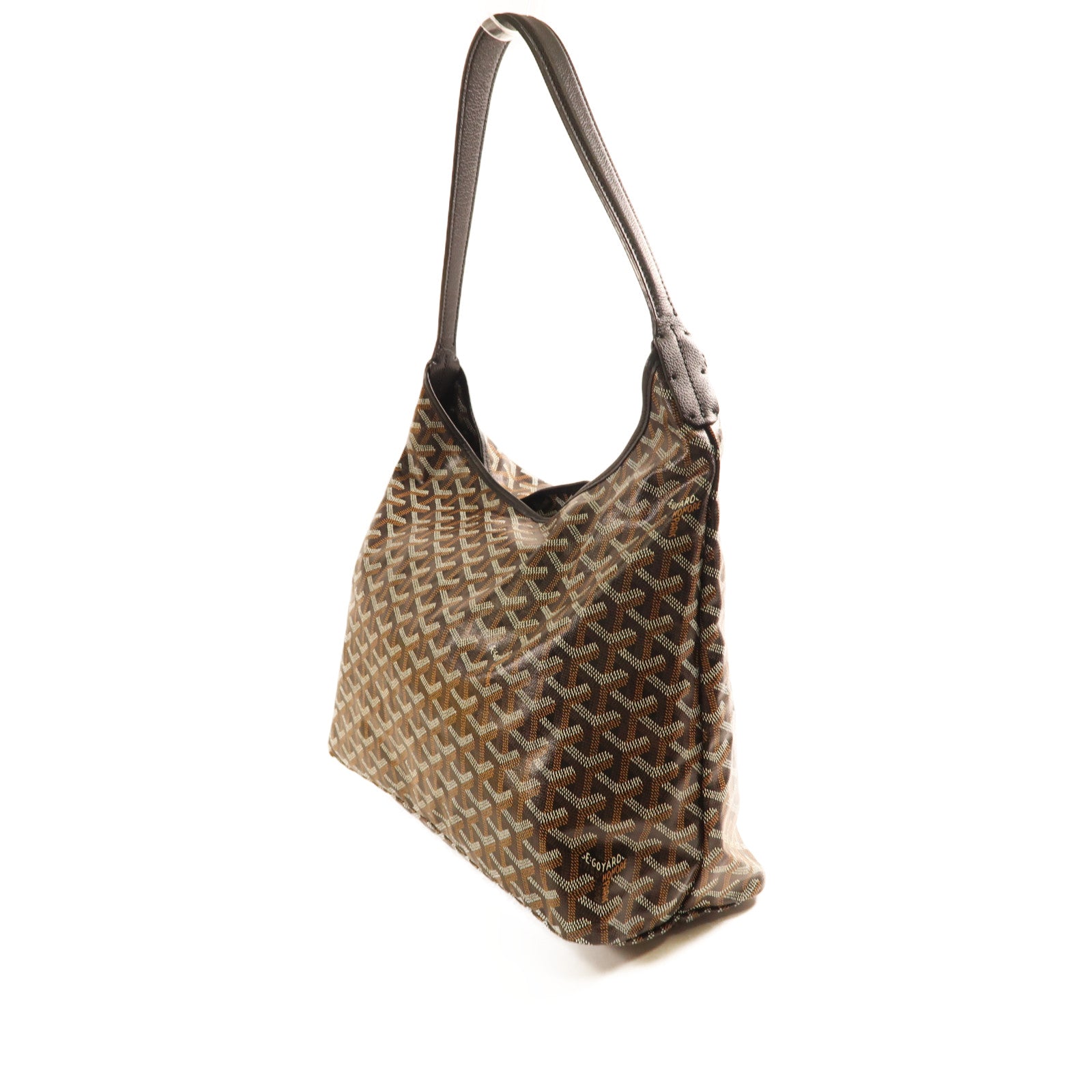 GOYARD 塗層帆布Hobo Bag銀扣肩背袋