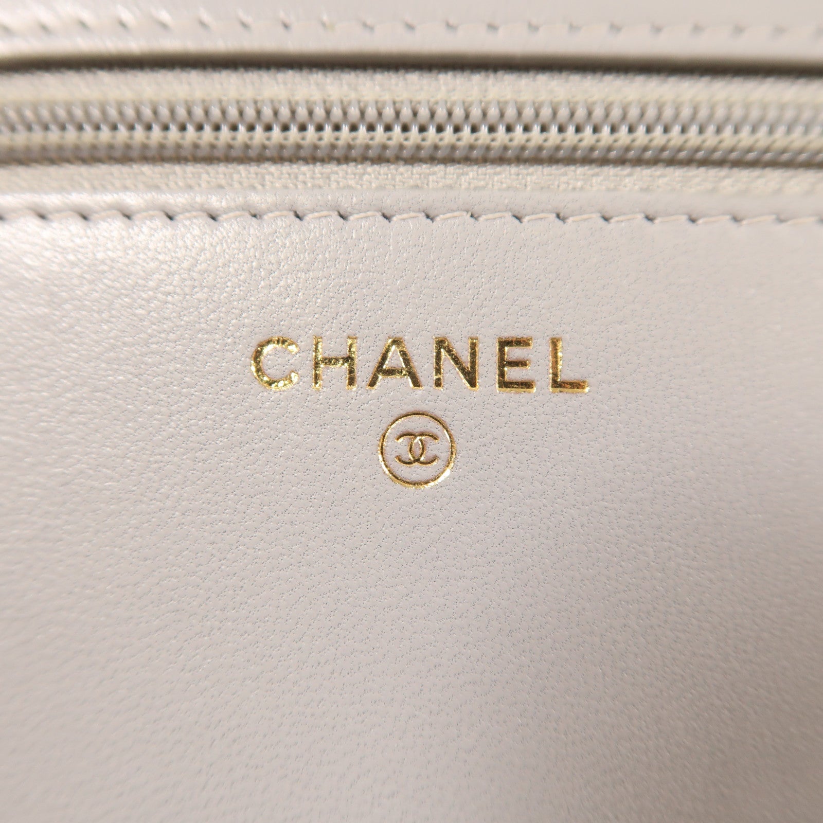 CHANEL 羊皮皮革Boy WOC金扣鏈帶肩背袋