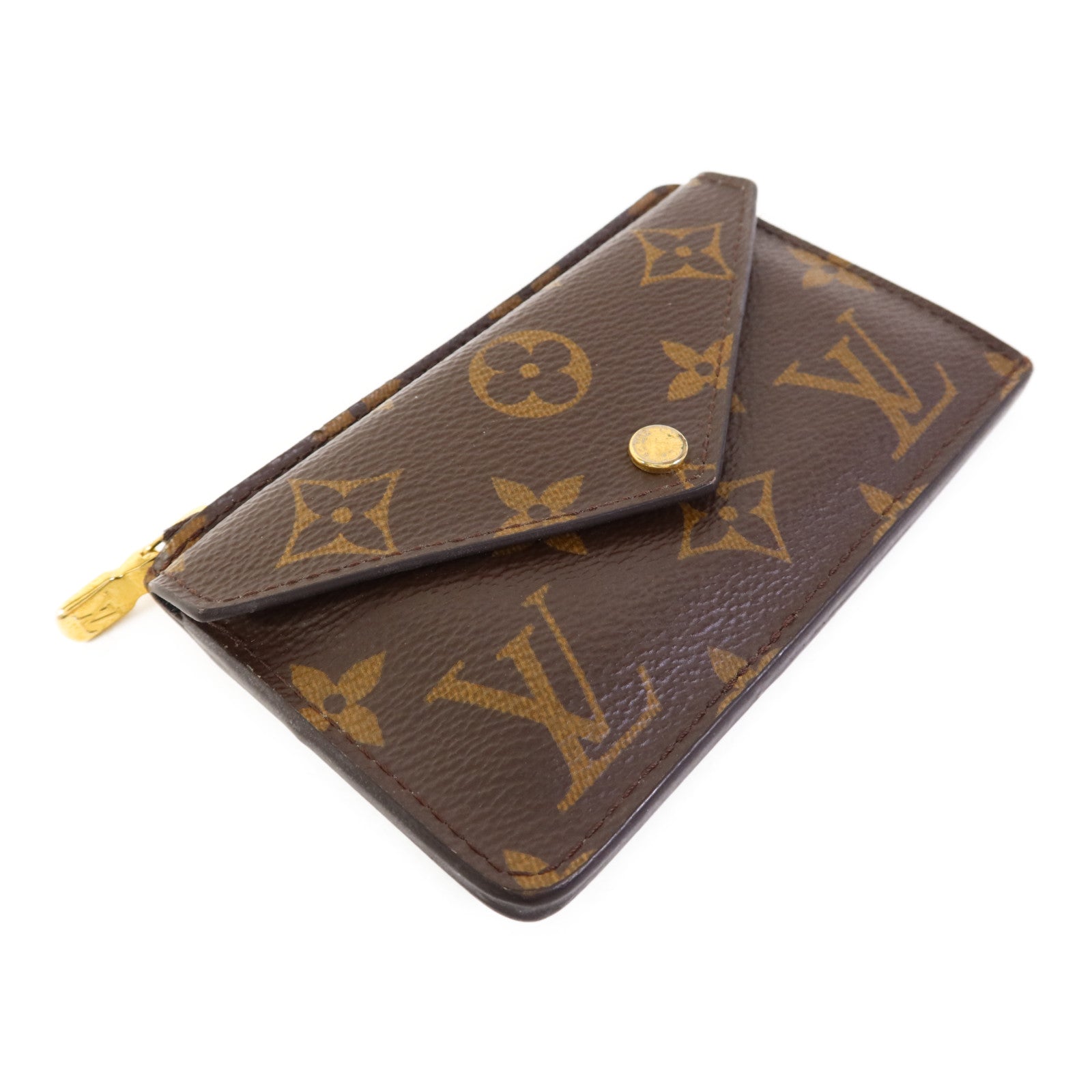 LOUIS VUITTON Monogram Recto Verso金扣卡片套
