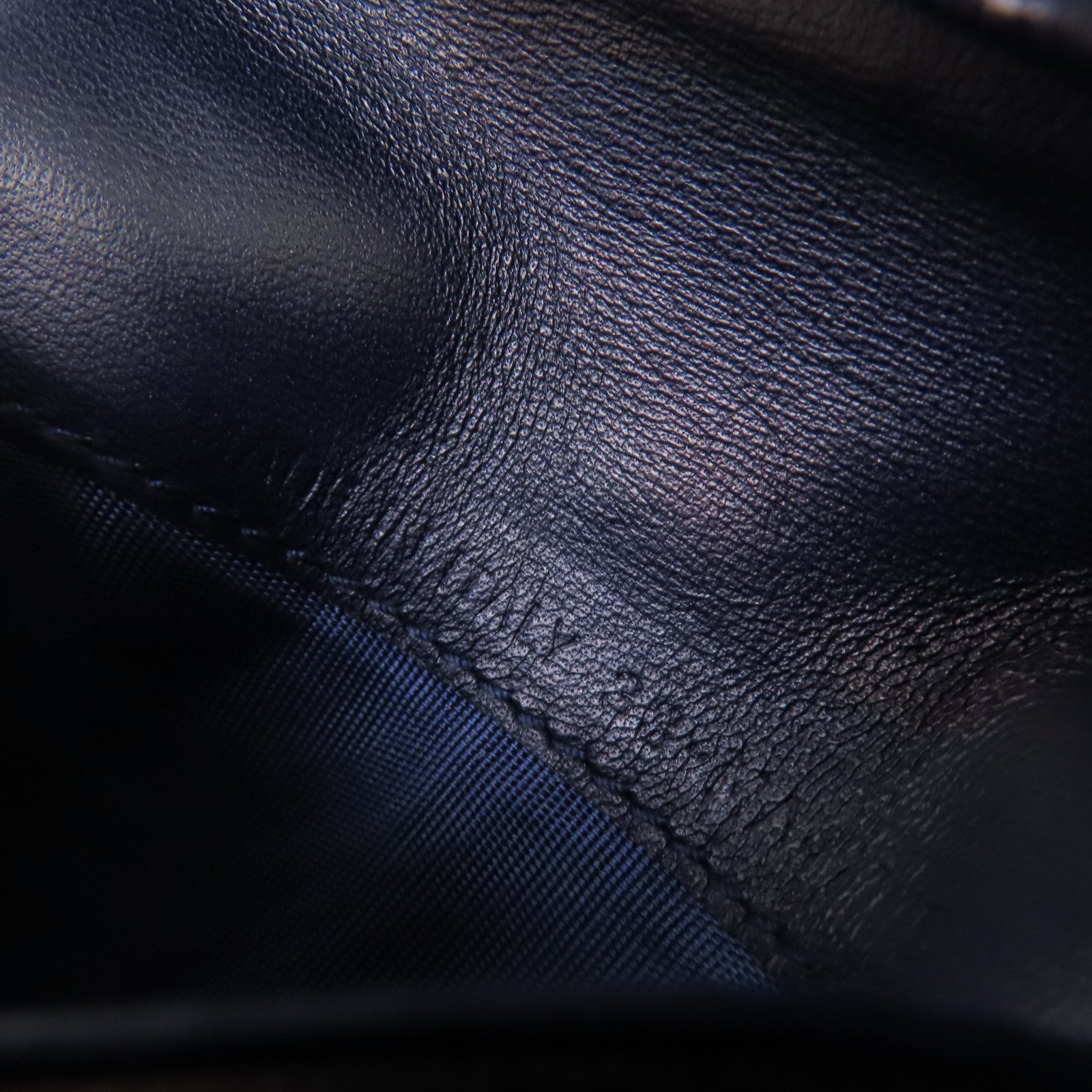 Dior 羊皮皮革Card Case金扣卡片套寶藍色