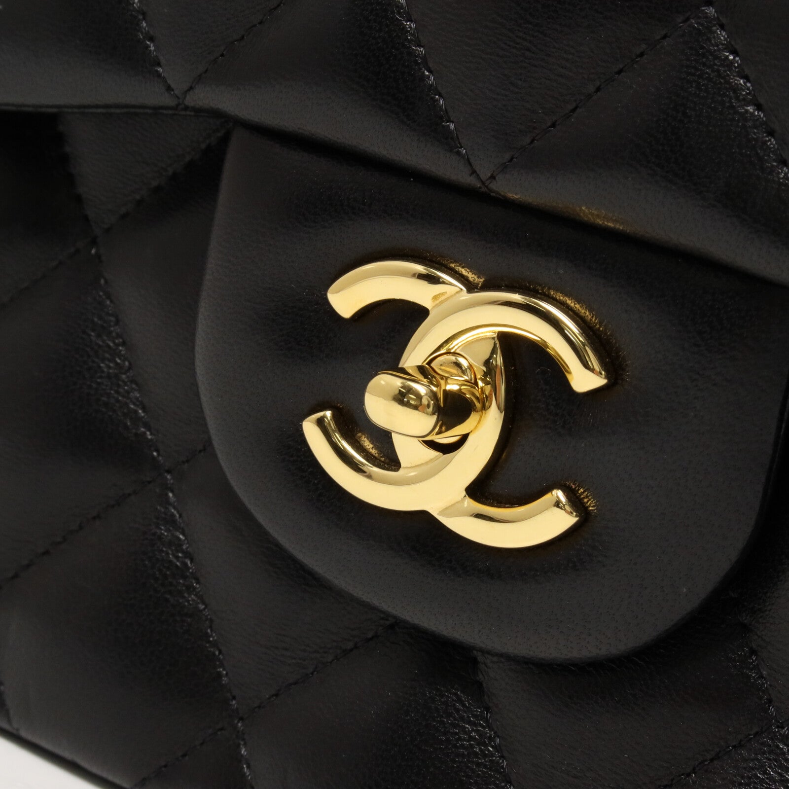 CHANEL 羊皮皮革Large Classic鏈帶肩背袋