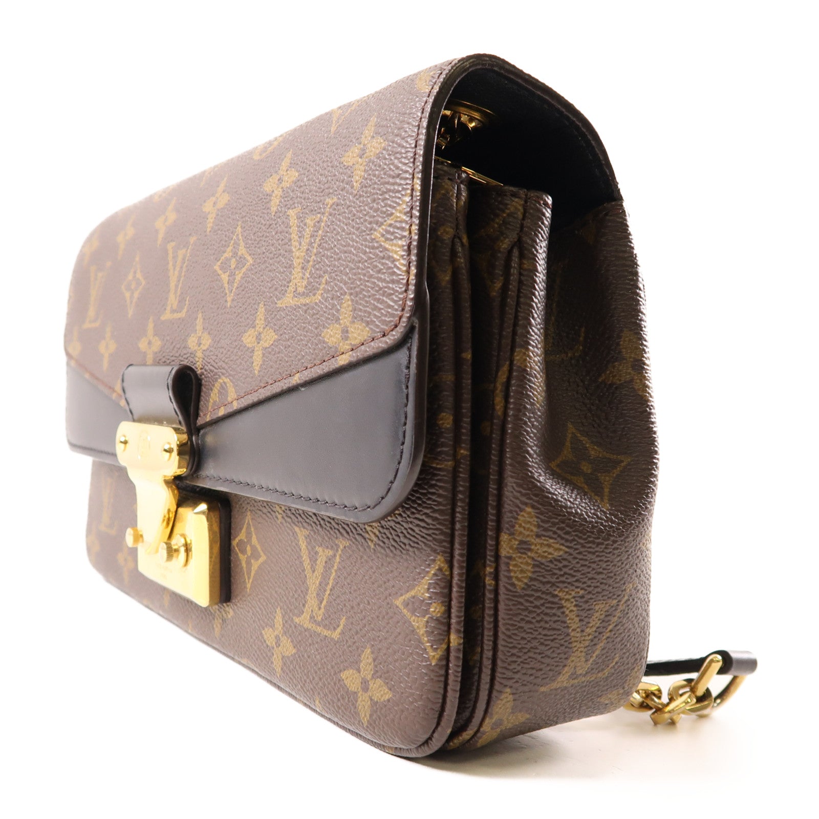 LOUIS VUITTON LV GHW Marceau Chain Shoulder Bag M46126 Monogram Brown
