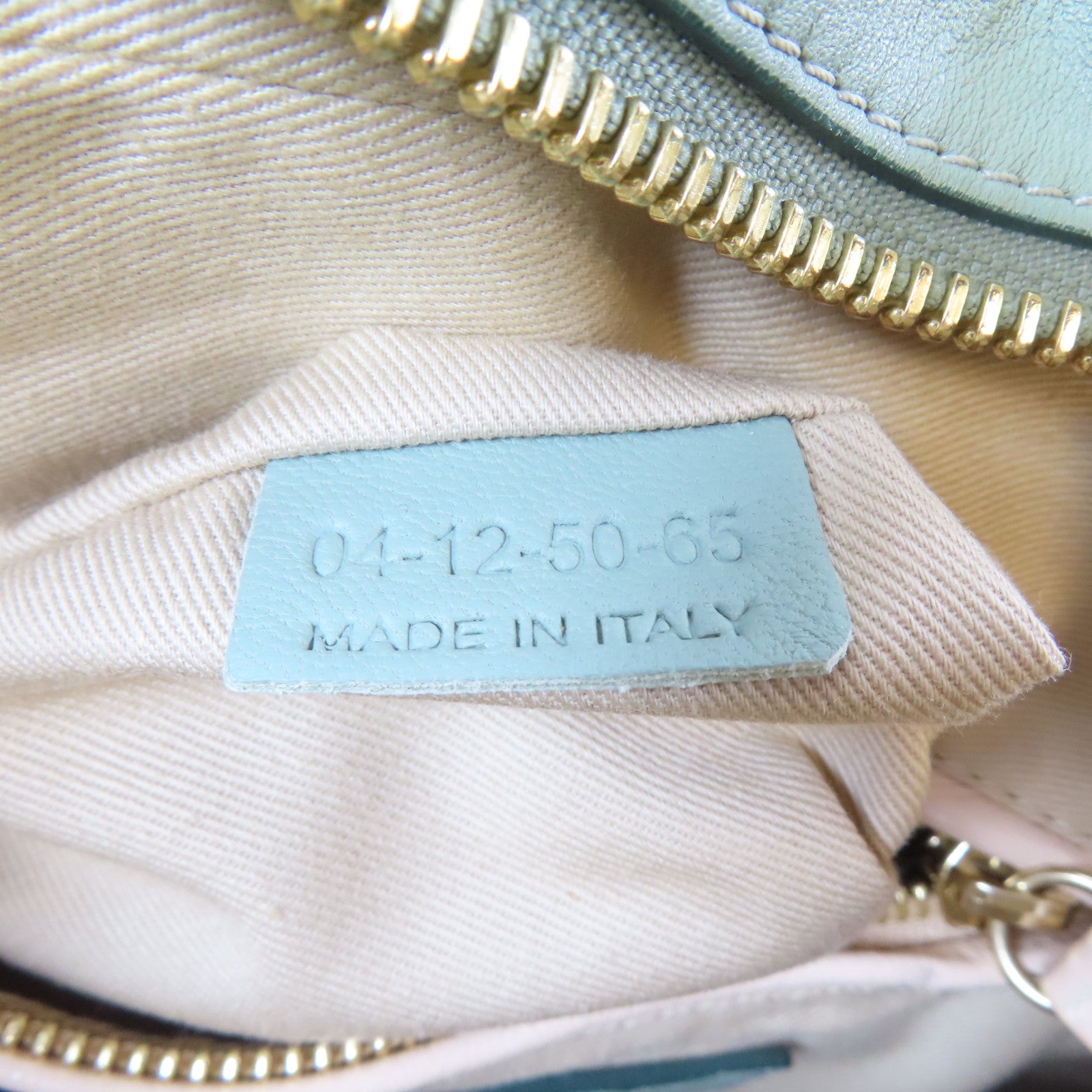 Chloe 牛皮皮革2 Way Shoulder Bag金扣手挽肩背兩用袋淺綠色