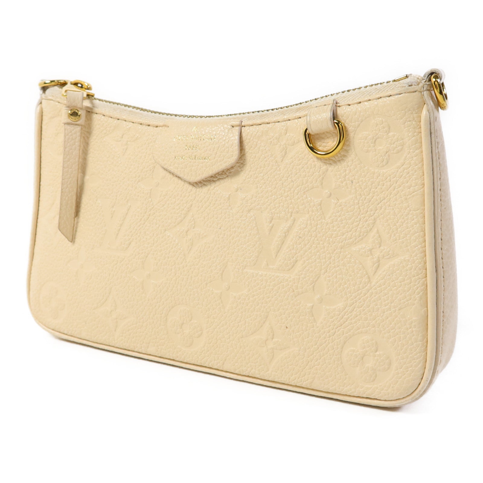 LOUIS VUITTON Monogram Empreinte Easy Pouch On Strap金扣手挽肩背兩用袋