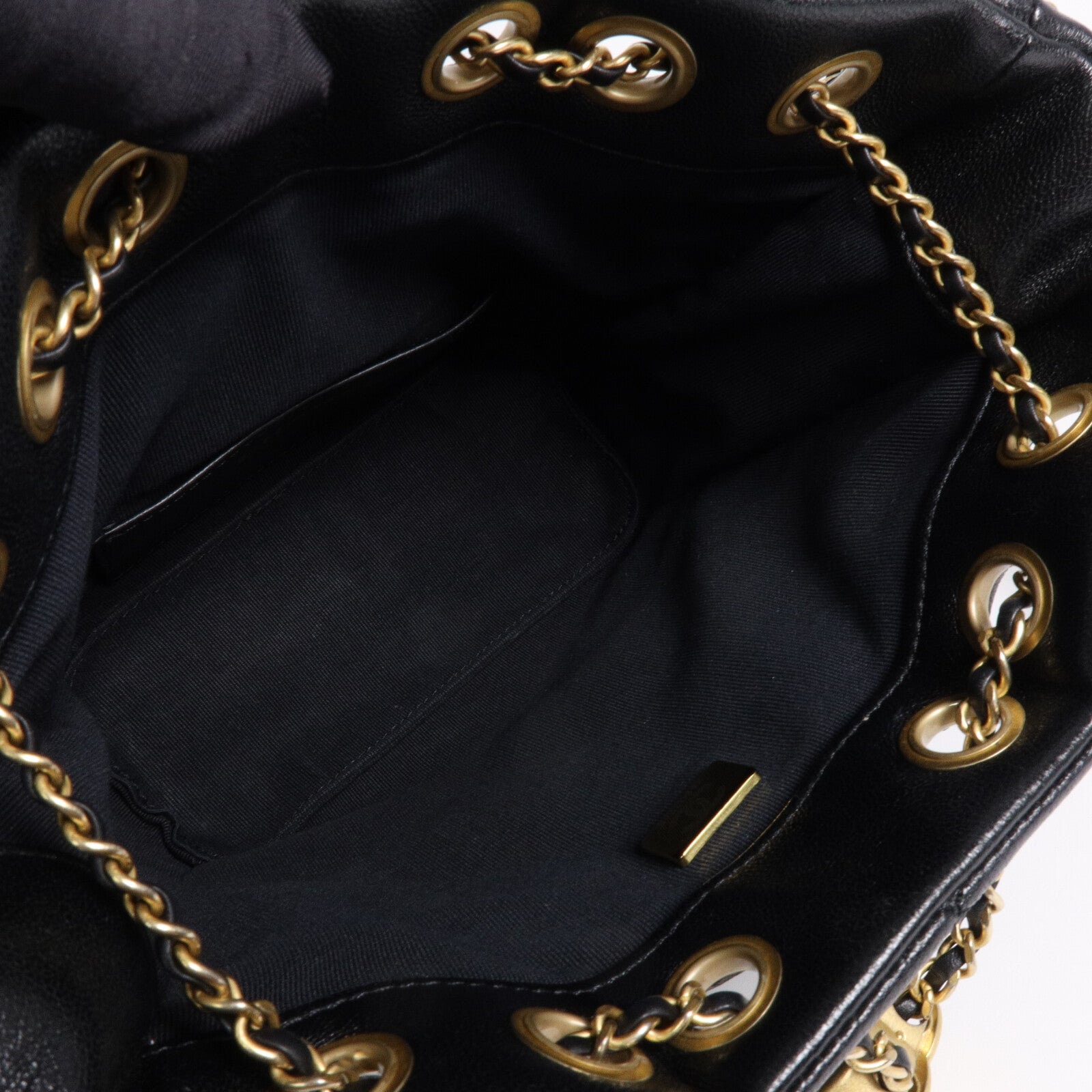 CHANEL 羊皮皮革Small Bucket Bag鏈帶肩背袋