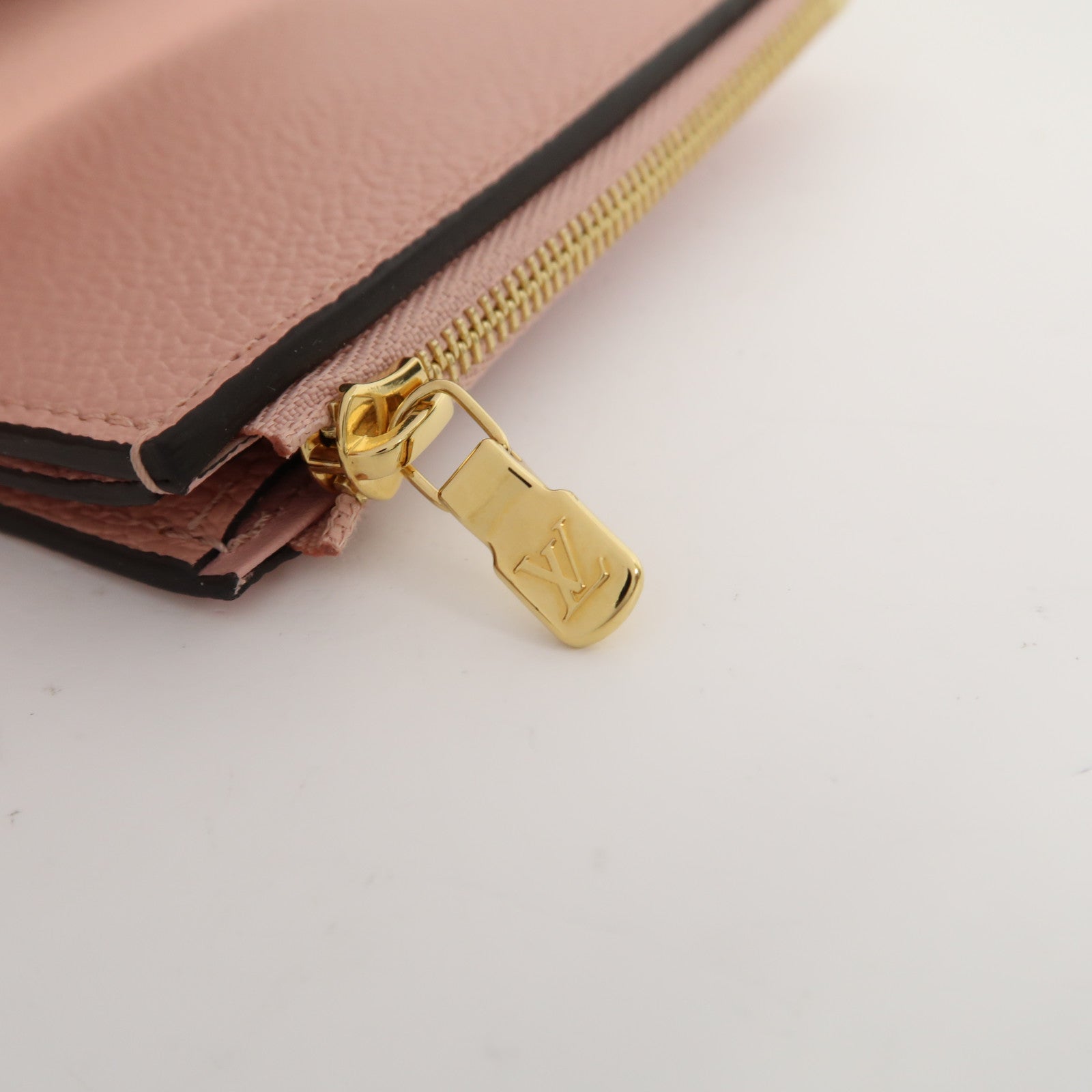 LOUIS VUITTON Monogram Empreinte Portefeuille Zoe Wallet金扣錢包粉紅色