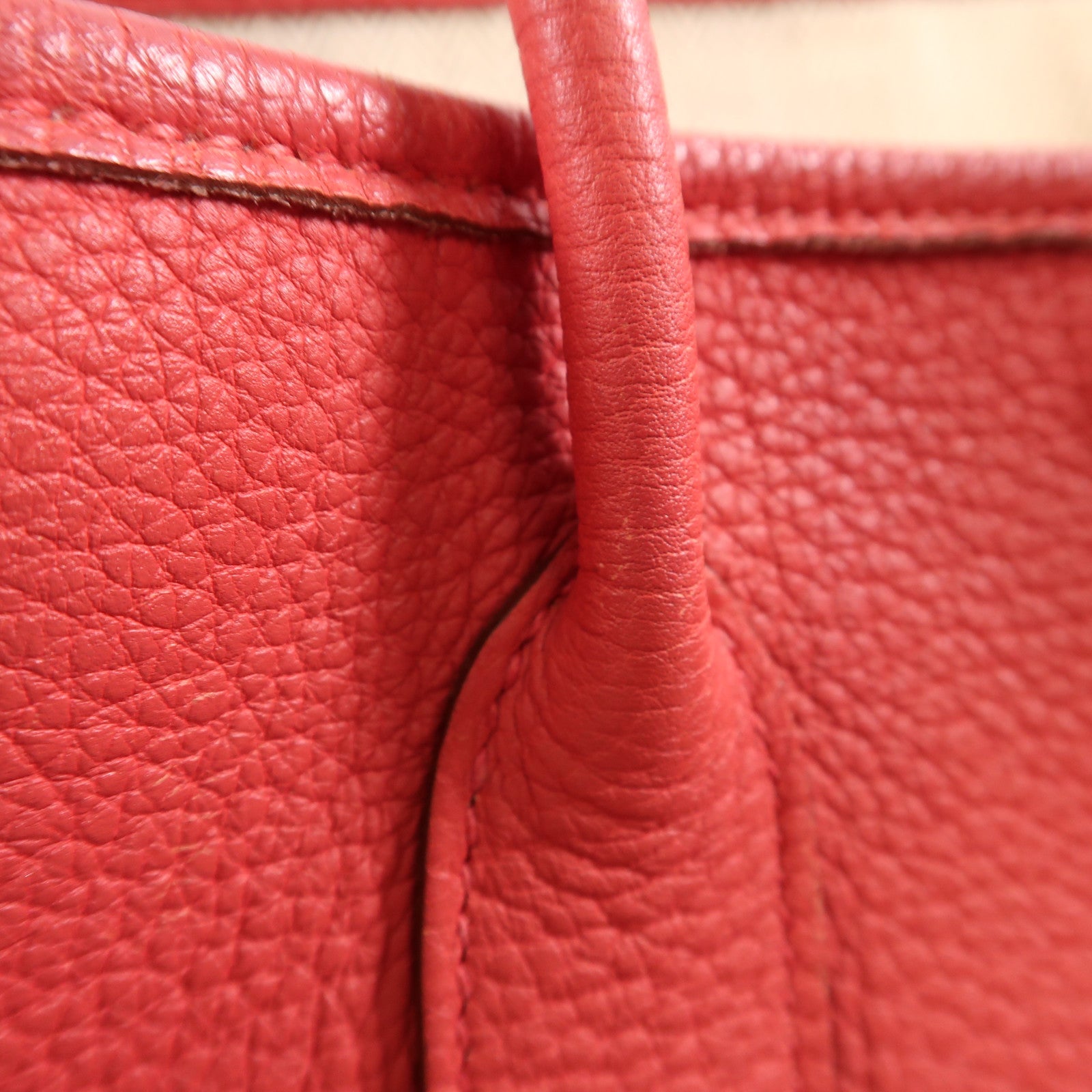 HERMES Negonda皮革Garden Party TPM銀扣手挽袋Rose Jarpur