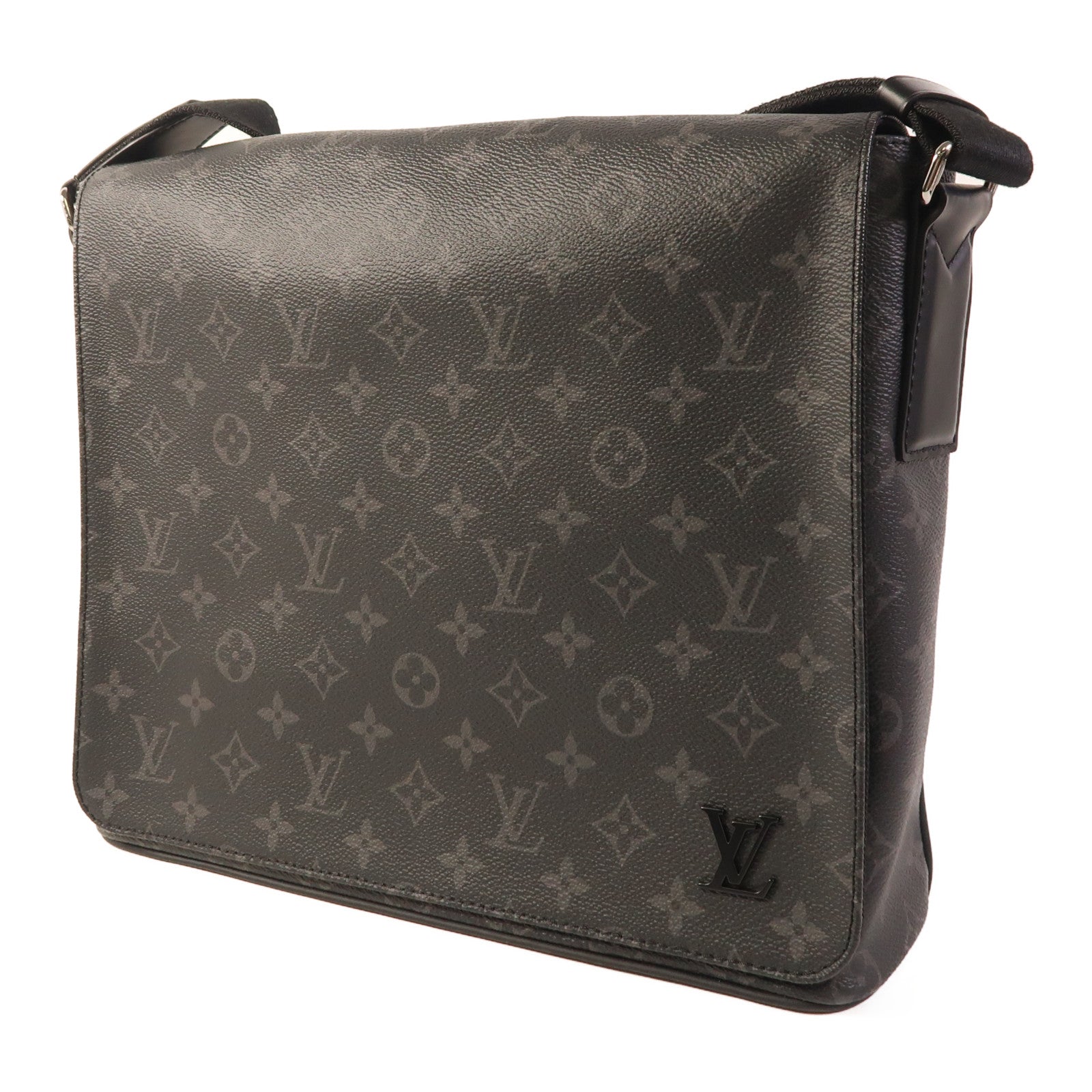 LOUIS VUITTON Monogram Eclipse District MM Monogram Eclipse 肩袋